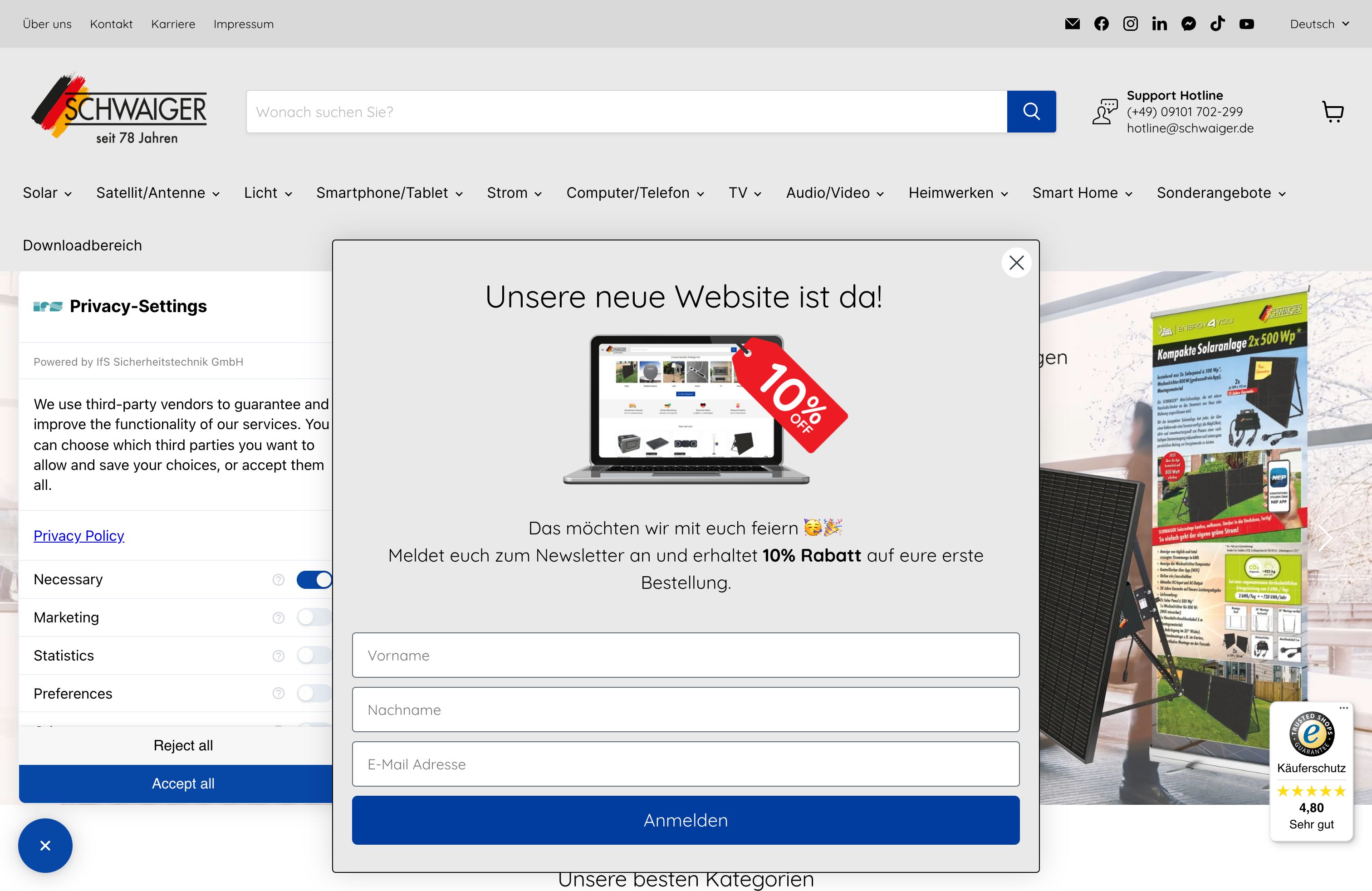 Schwaiger -  Migration von Magento zu Shopify und Plenty Markets screenshot 5