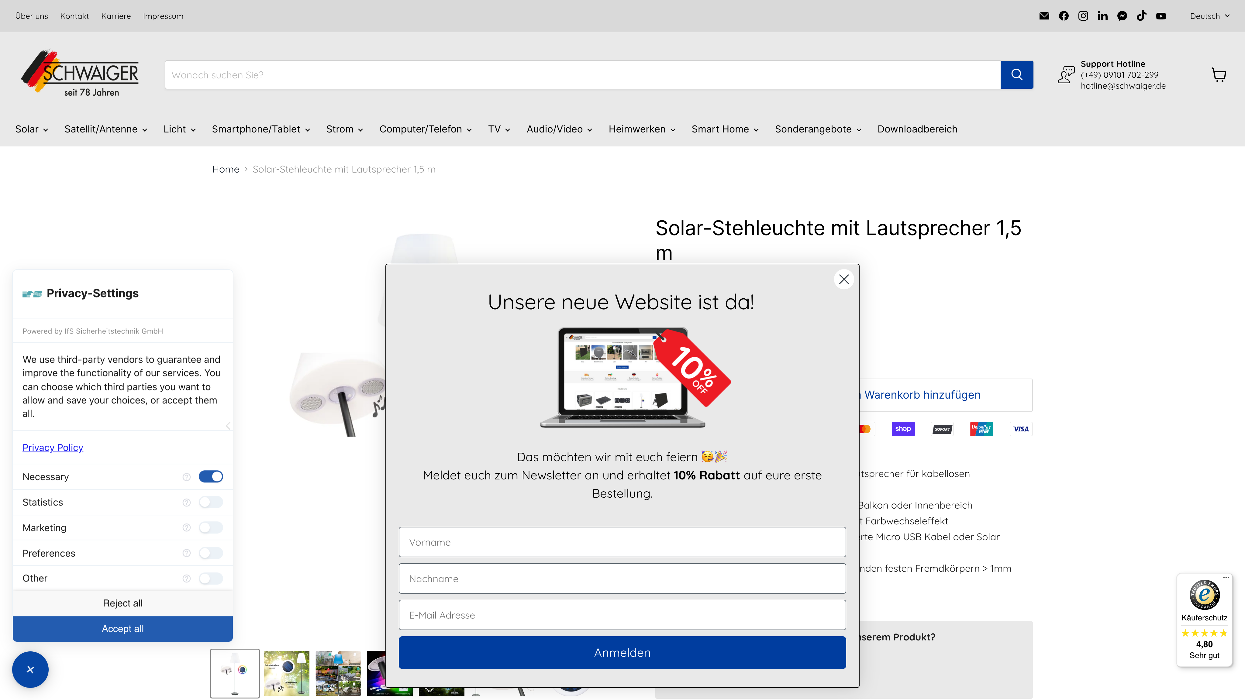 Schwaiger -  Migration von Magento zu Shopify und Plenty Markets screenshot 3