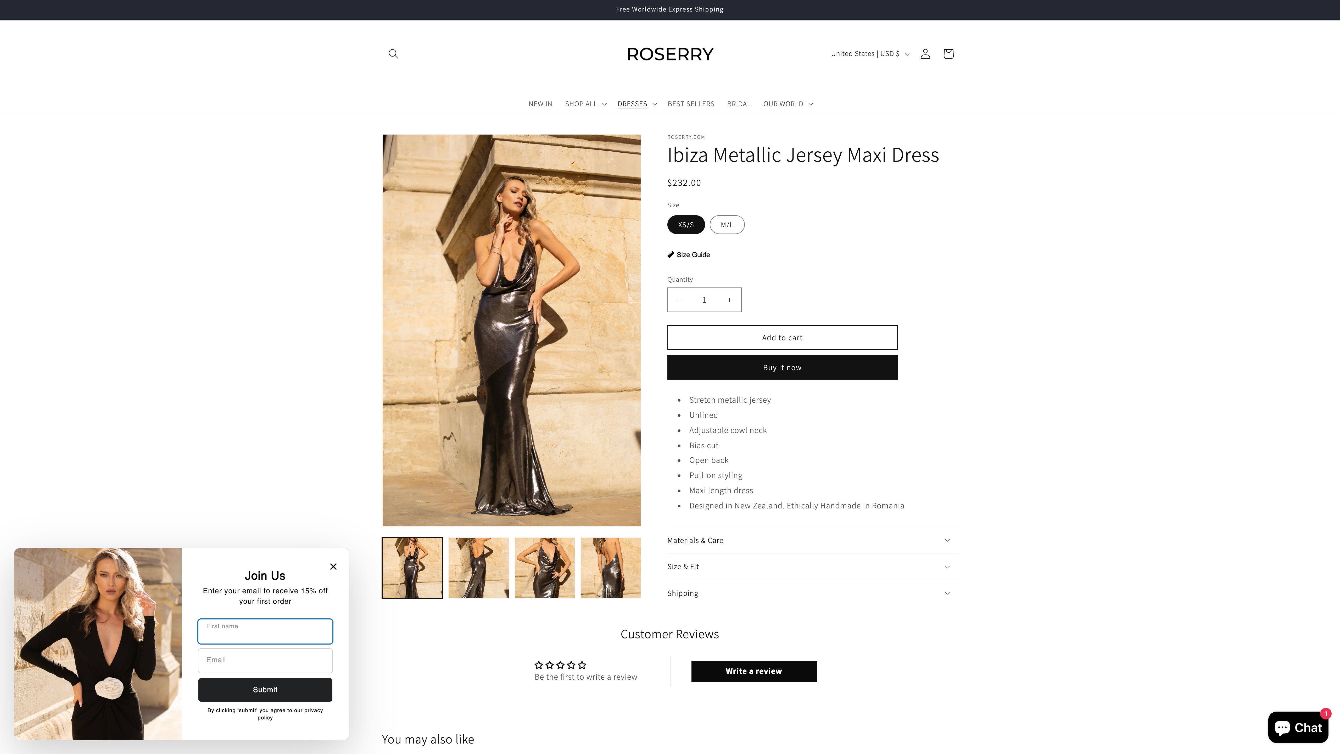 Roserry.com - Romanian Fashion Brand for exclusive dresses screenshot 5