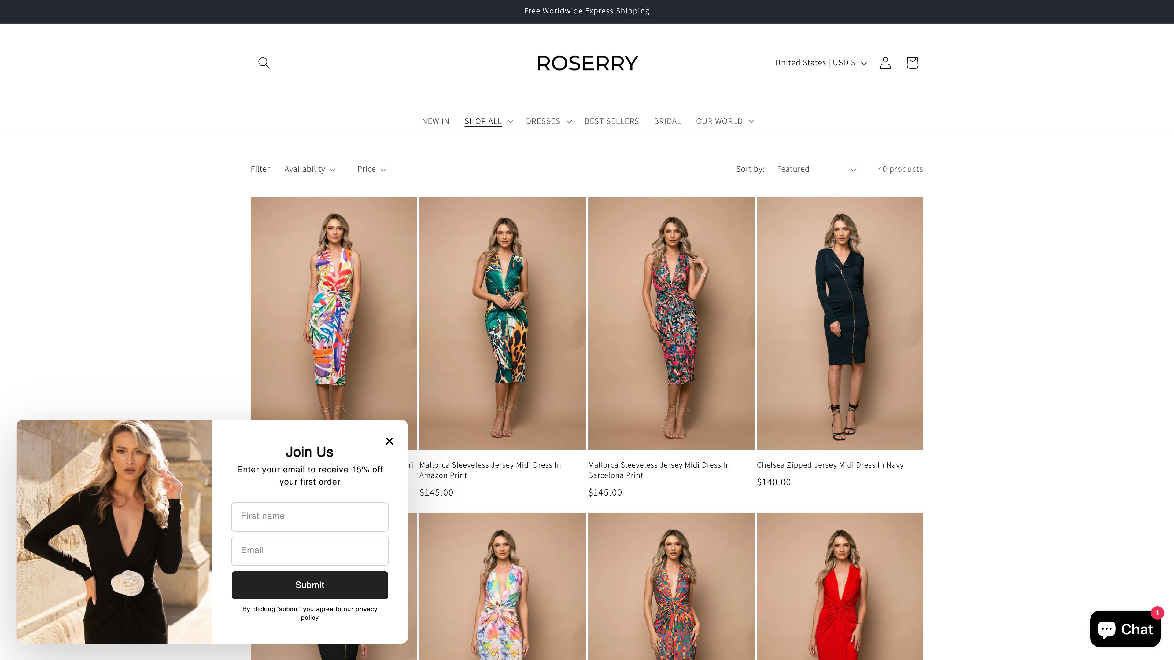 Roserry.com - Romanian Fashion Brand for exclusive dresses screenshot 4