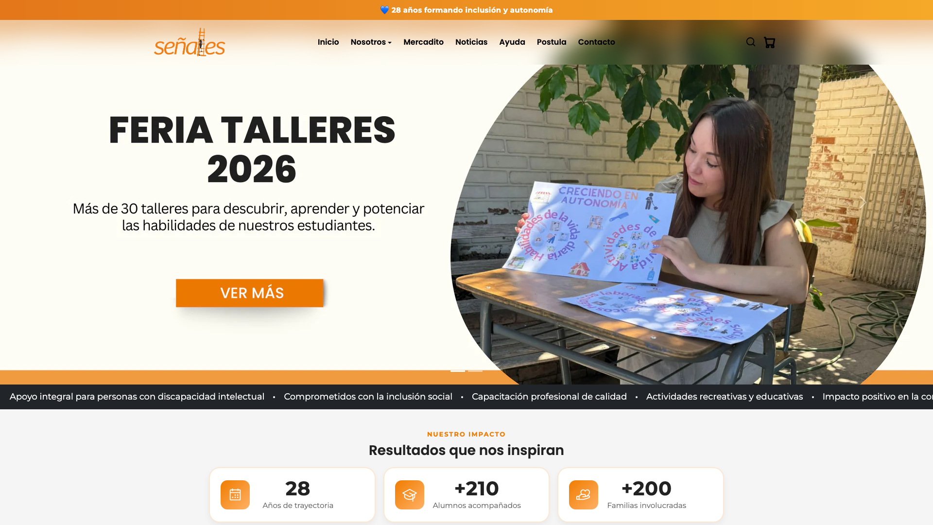 Corporación Señales – Sitio institucional en Shopify