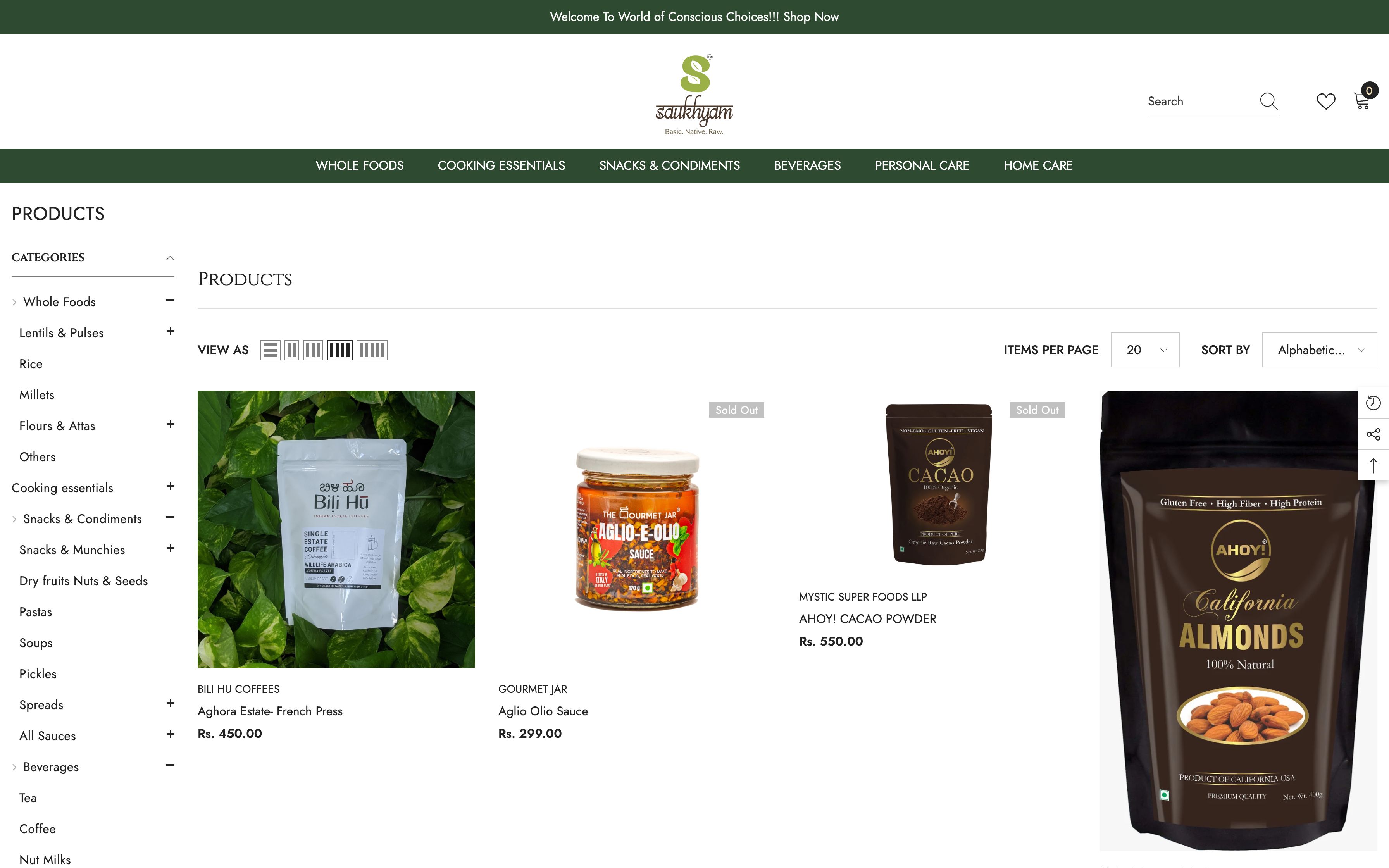Food & Beverages Store-( https://saukhyam.com/) screenshot 2