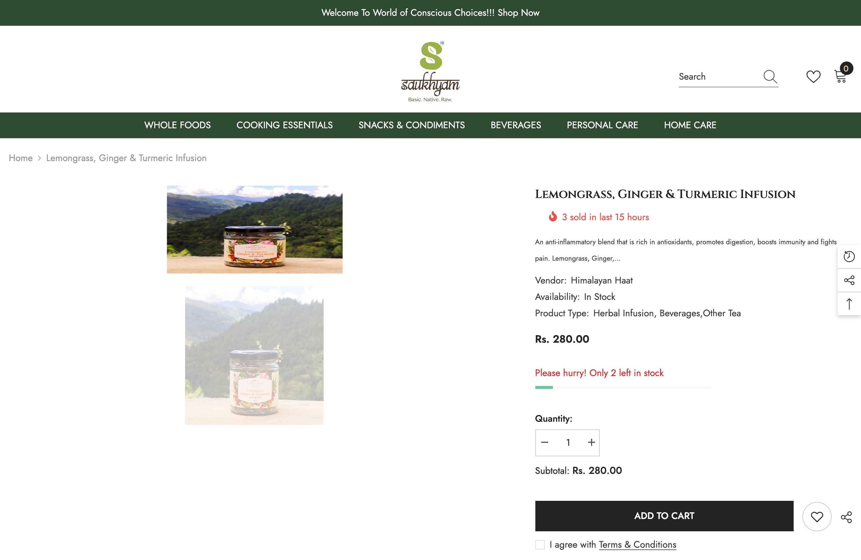 Food & Beverages Store-( https://saukhyam.com/) screenshot 3