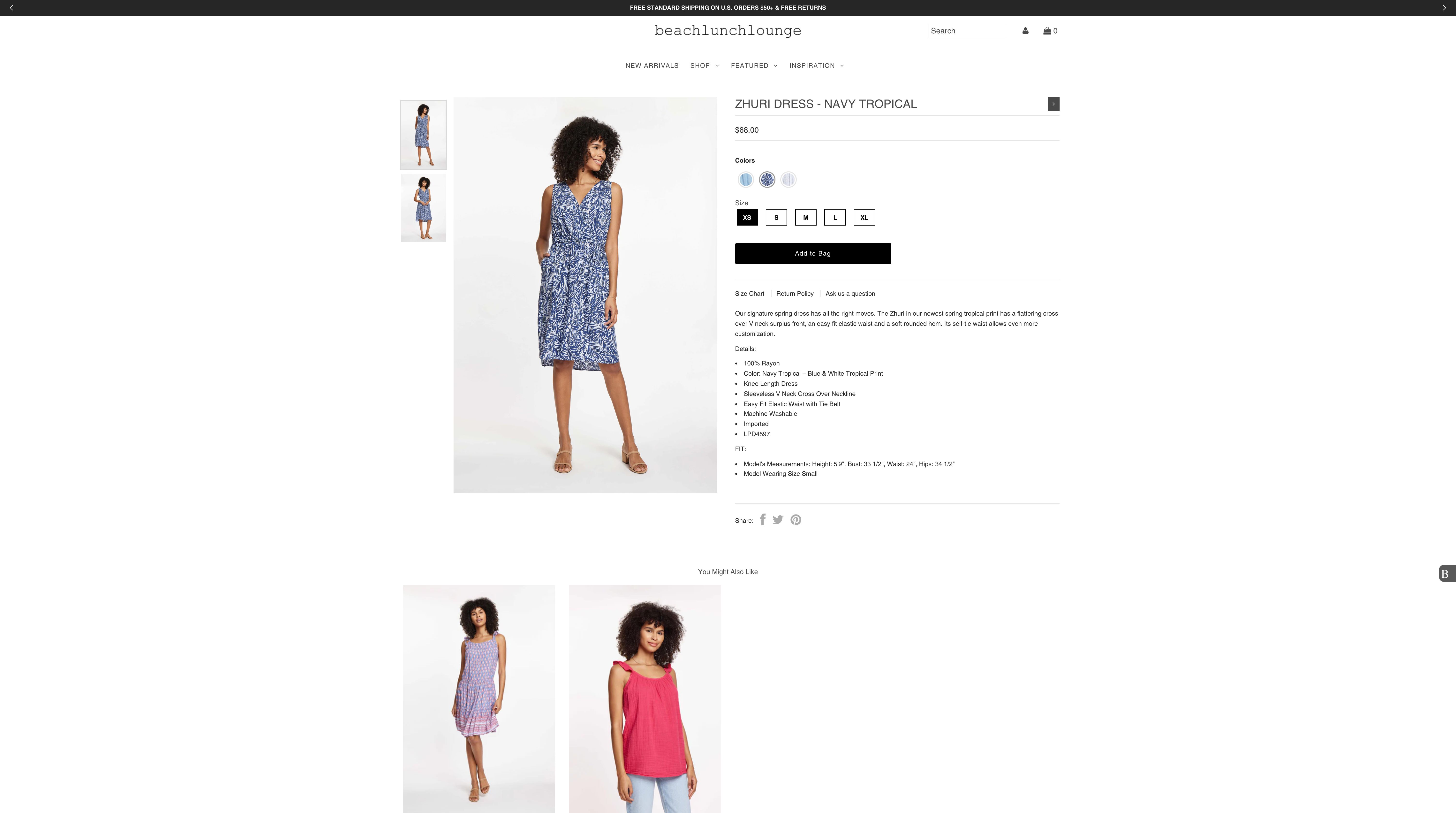 BeachLunchLounge Shopify Store Design and Development screenshot 4