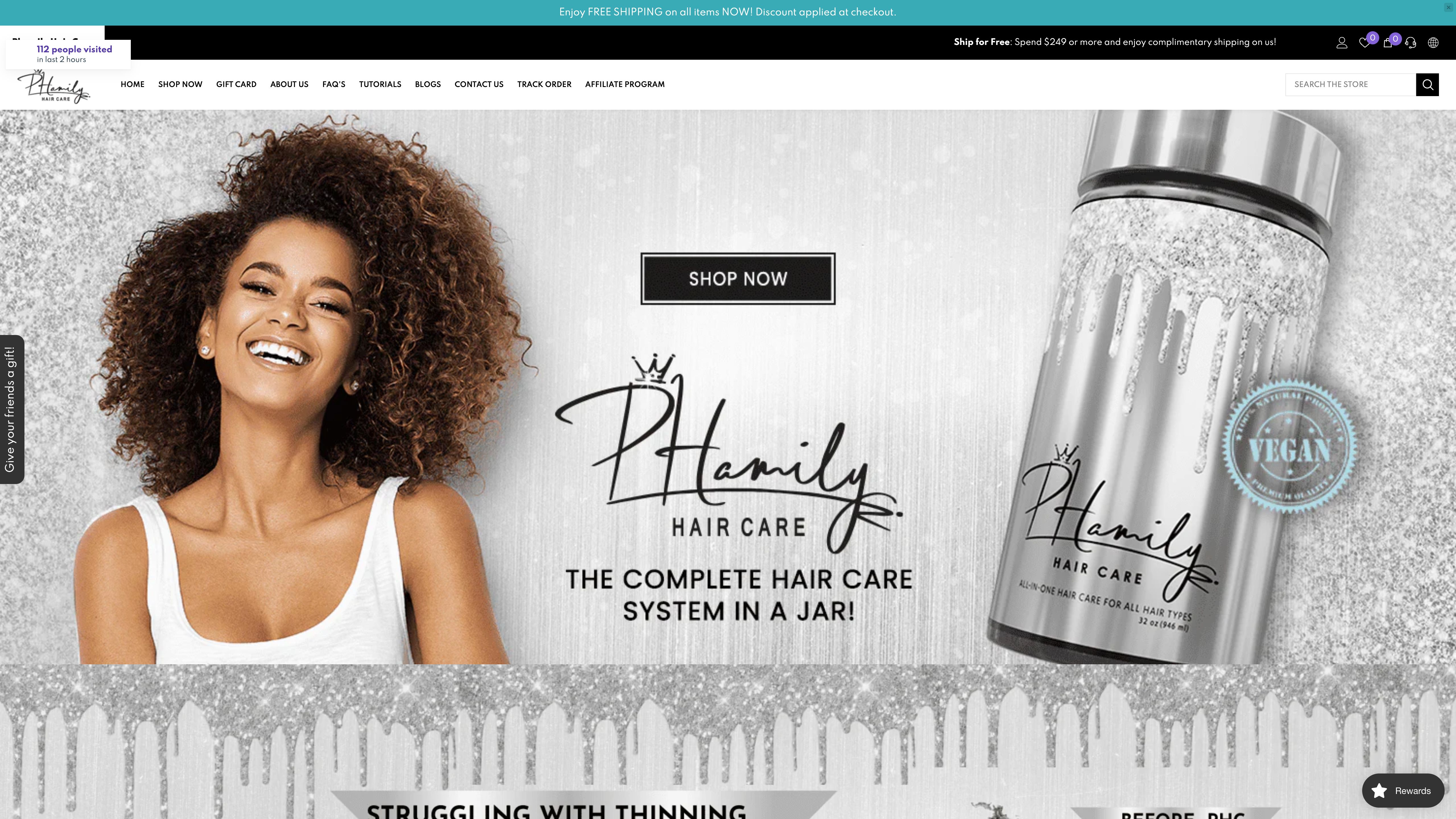 Phamily Hair || One of the Trusted Hair Care brand in USA. screenshot