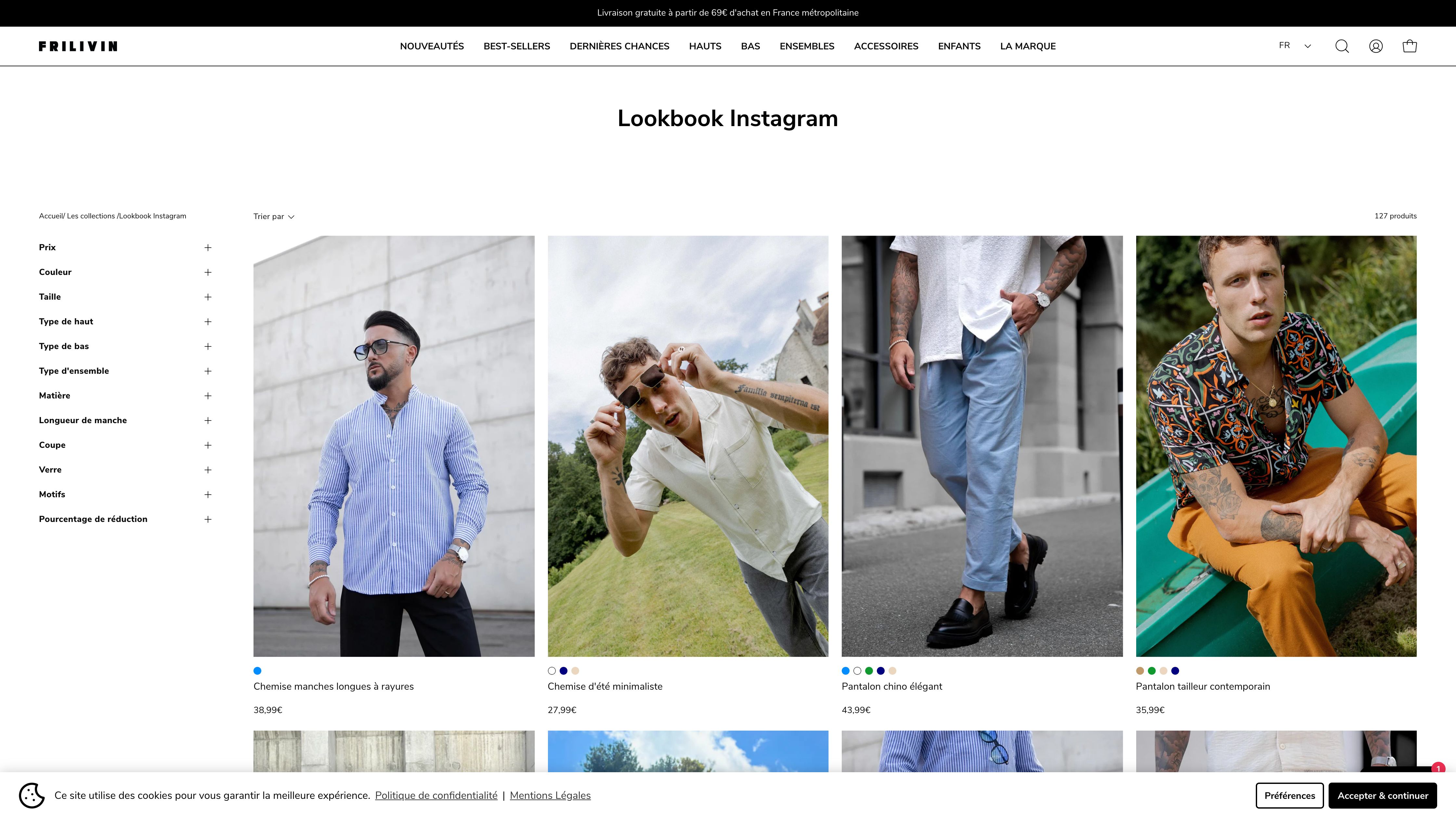 Frilivin - Marque de prêt à porter Paris screenshot 2