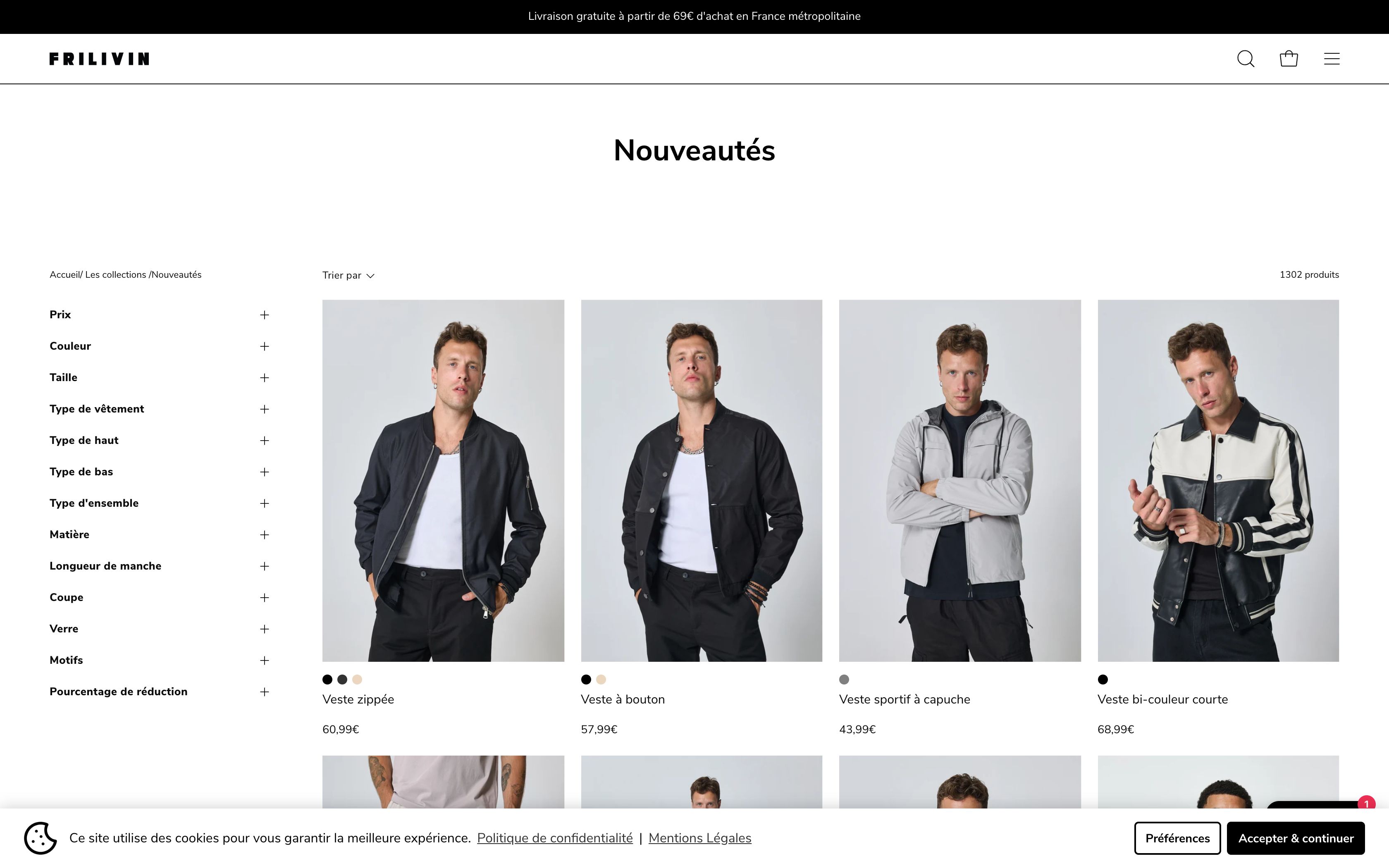 Frilivin - Marque de prêt à porter Paris screenshot 3