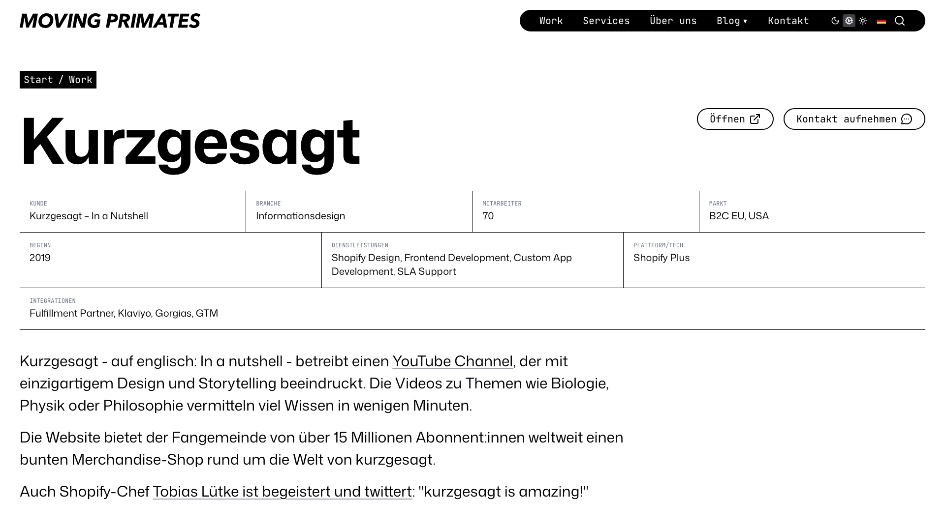 Kurzgesagt – Shopify Plus