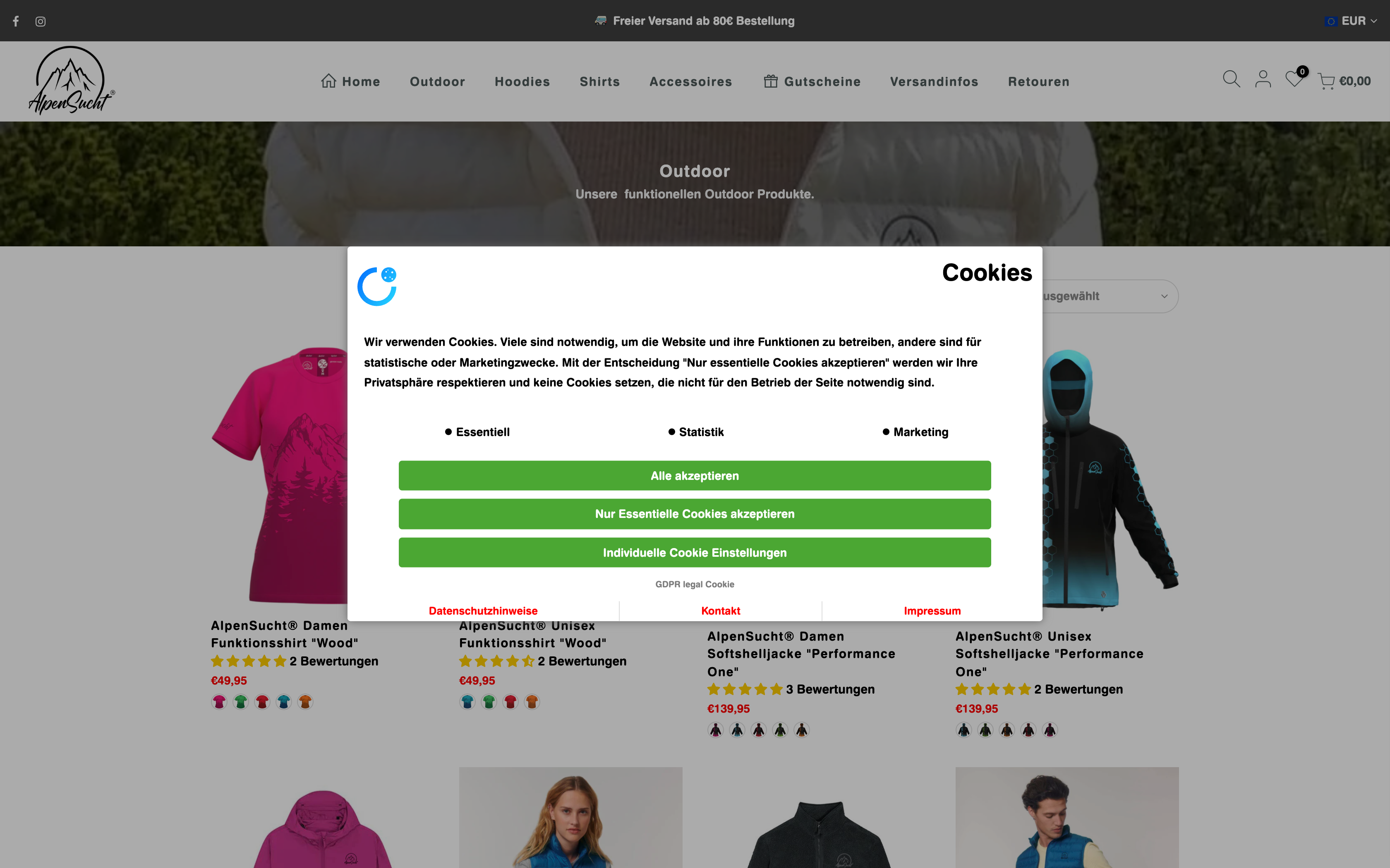 Alpen Sucht - Germany Based Store screenshot 4