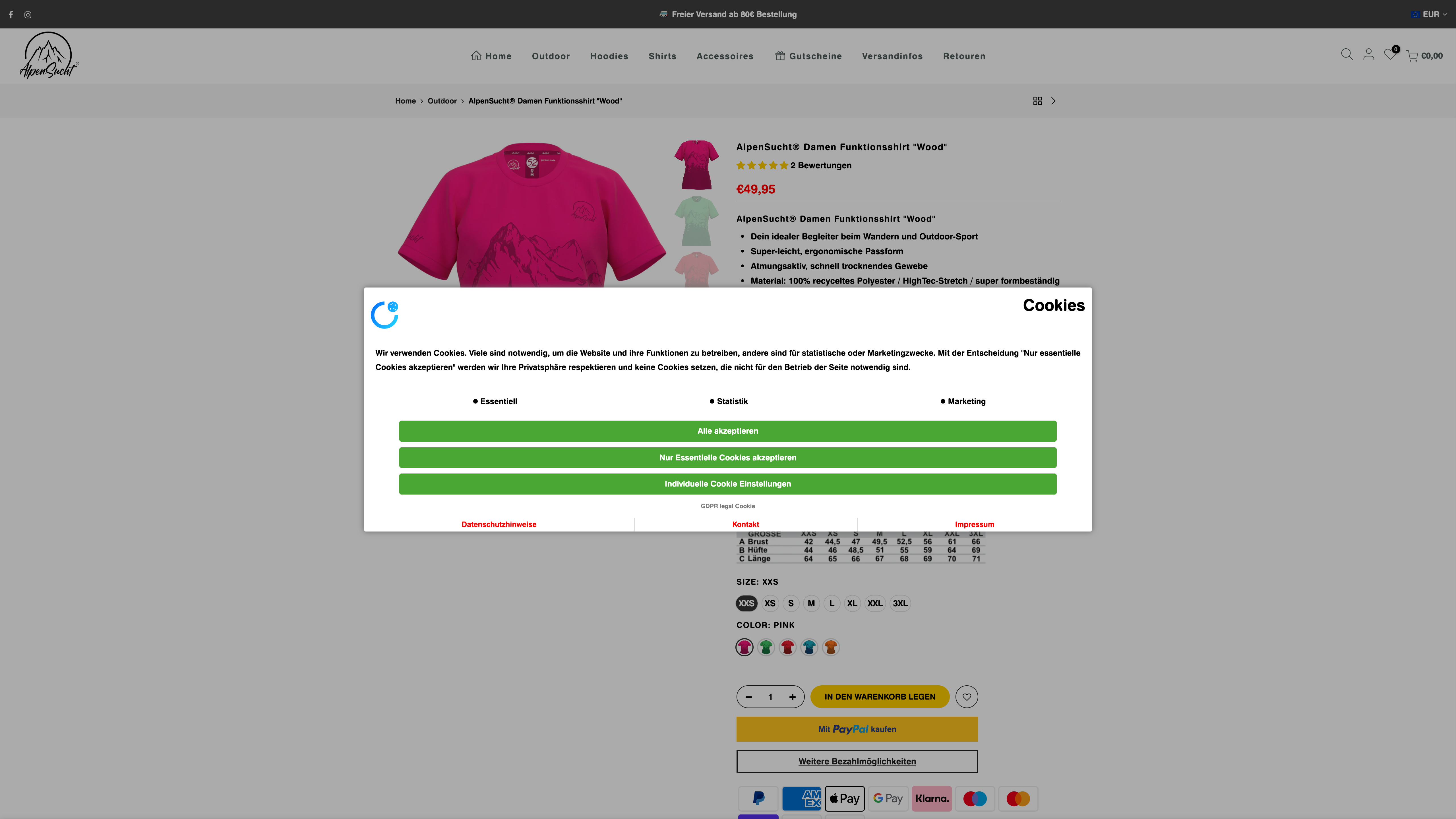Alpen Sucht - Germany Based Store screenshot 3