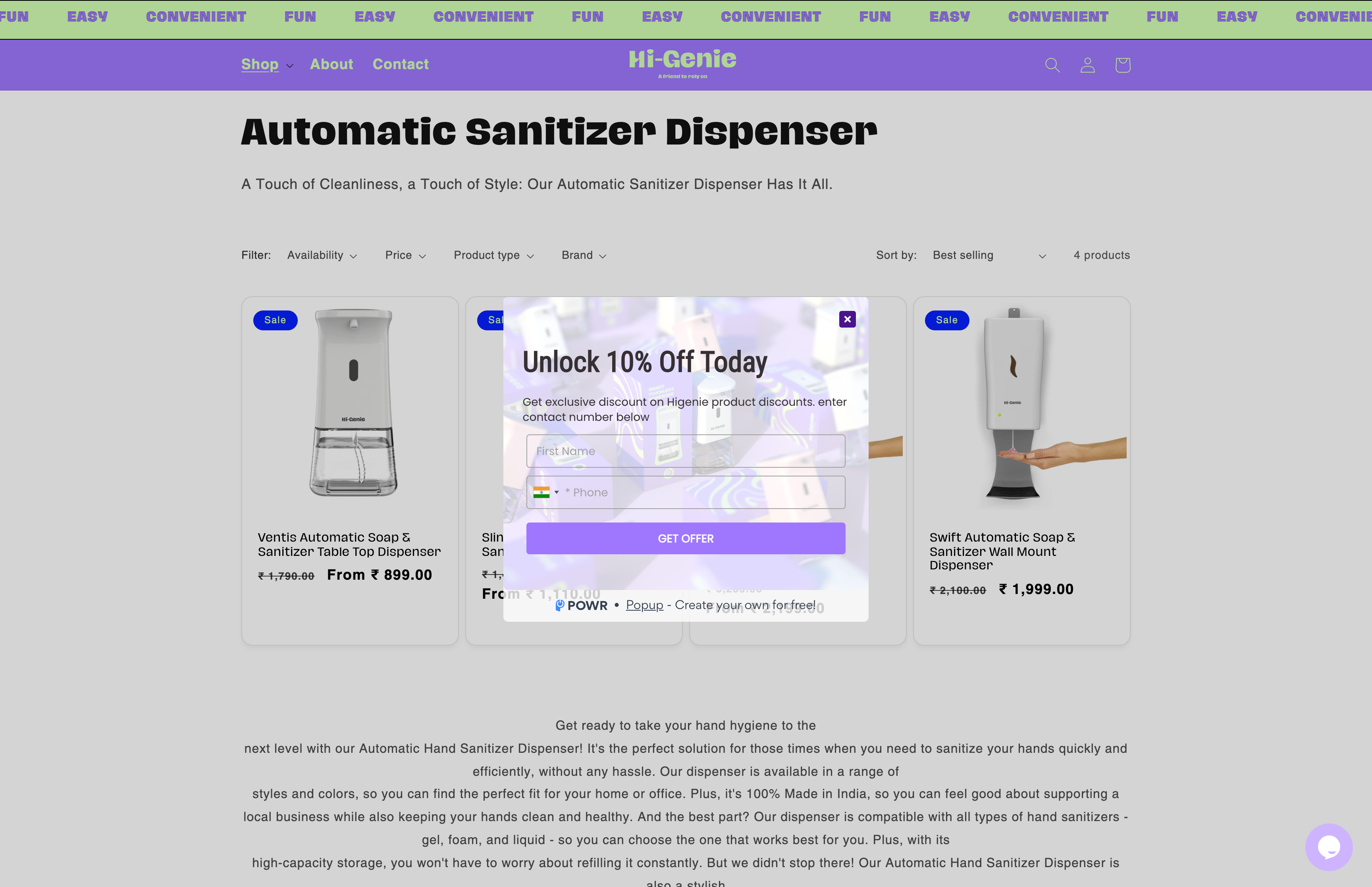 Higenie JSG screenshot 2