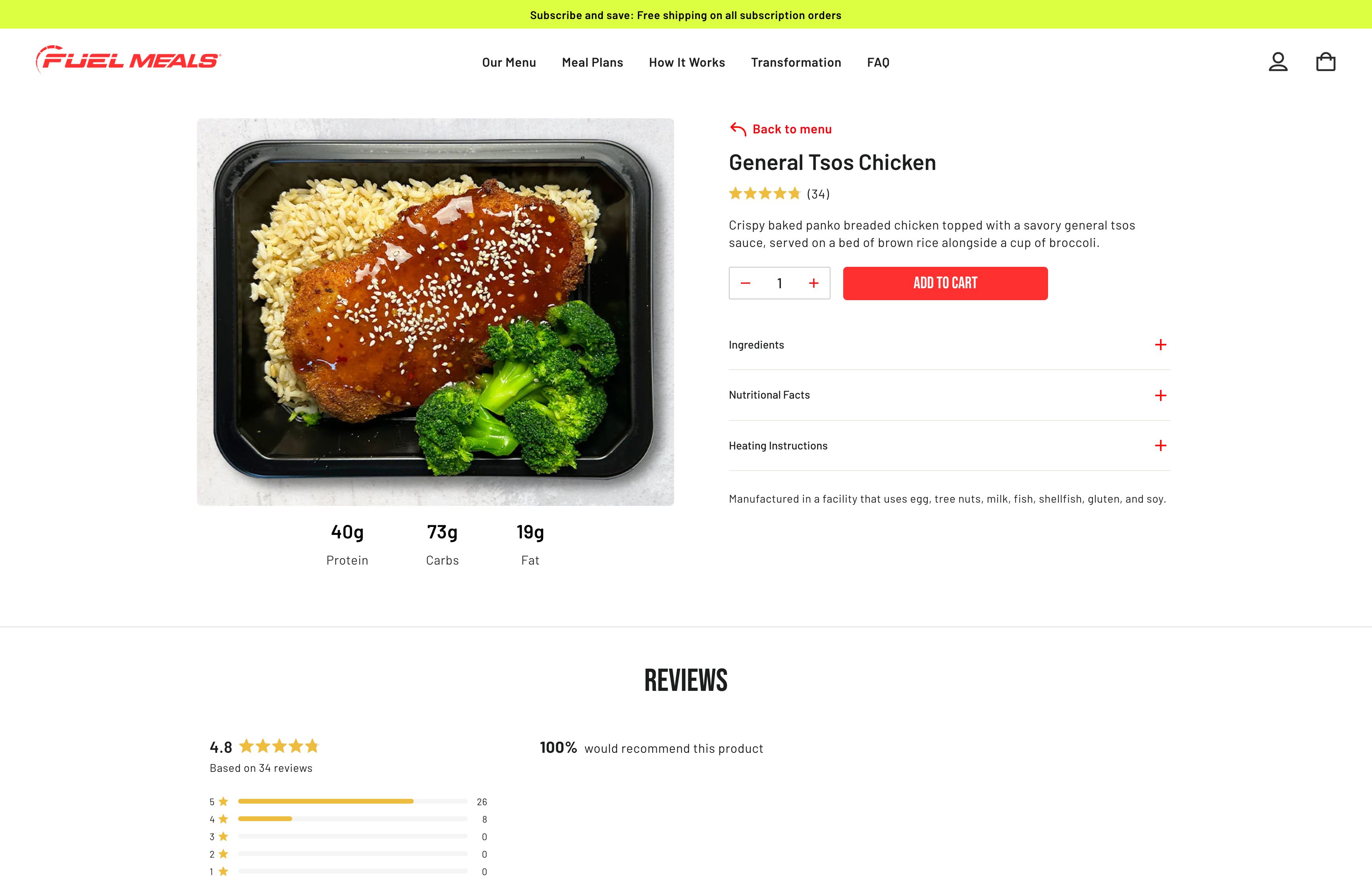Fuel Meals  screenshot 3