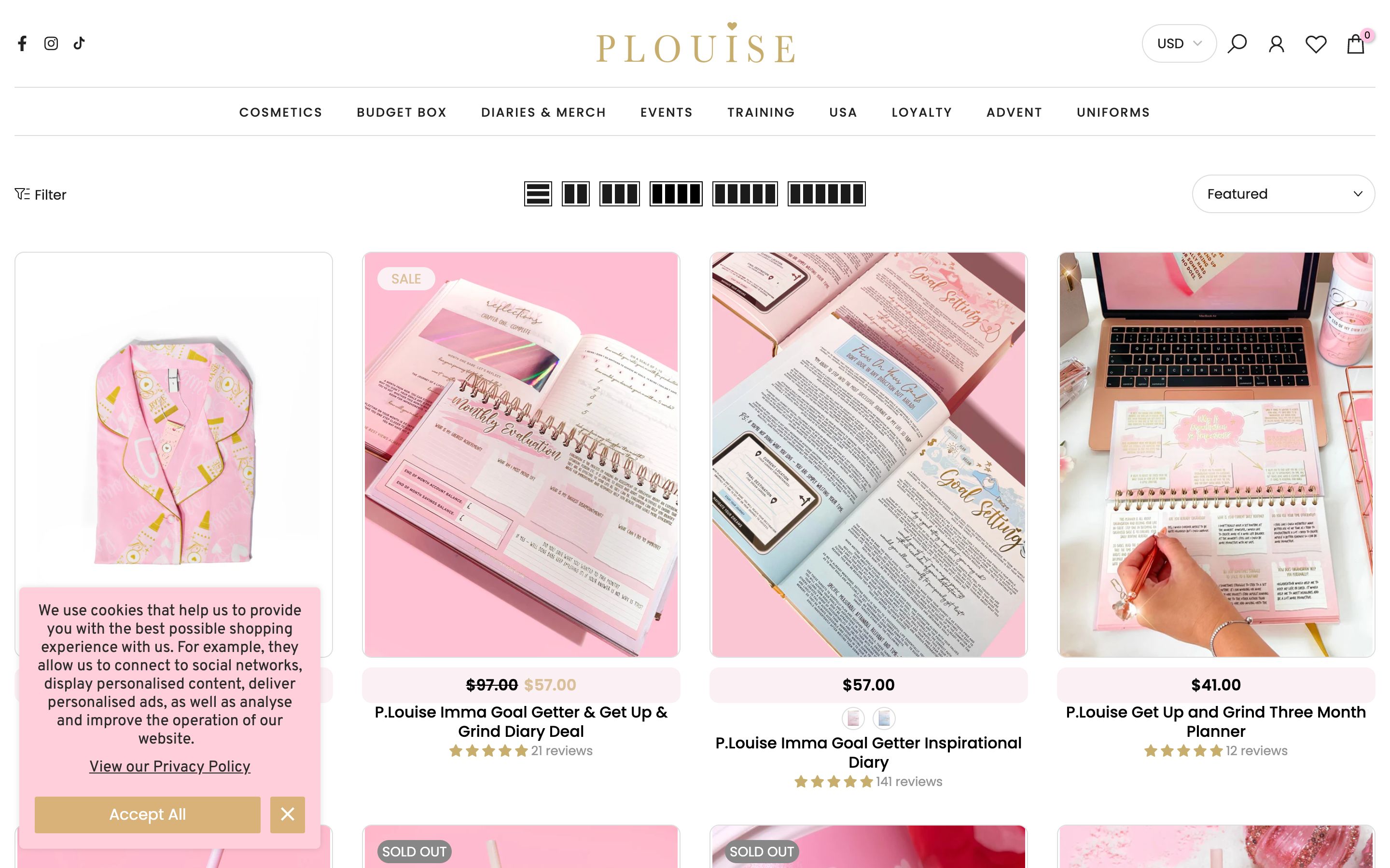 PLOUISE COSMETICS screenshot