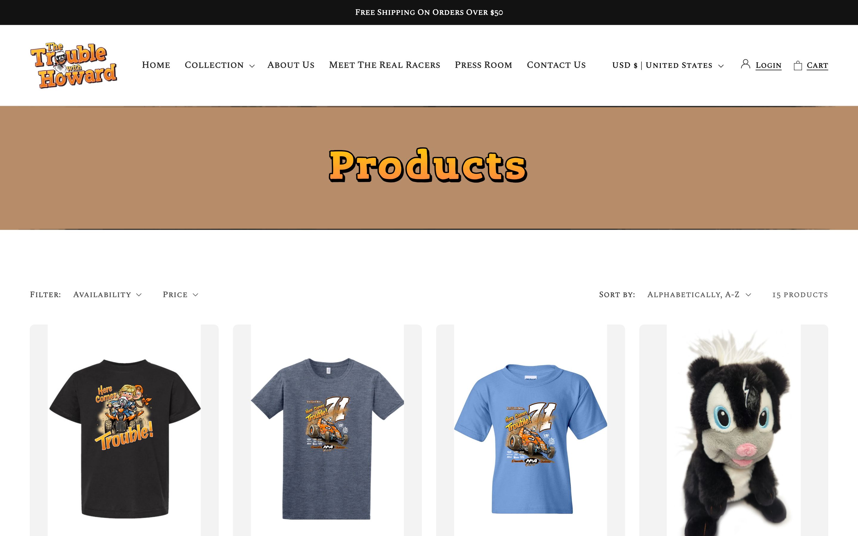 Complete Website Design and Launch for The Trouble With Howard