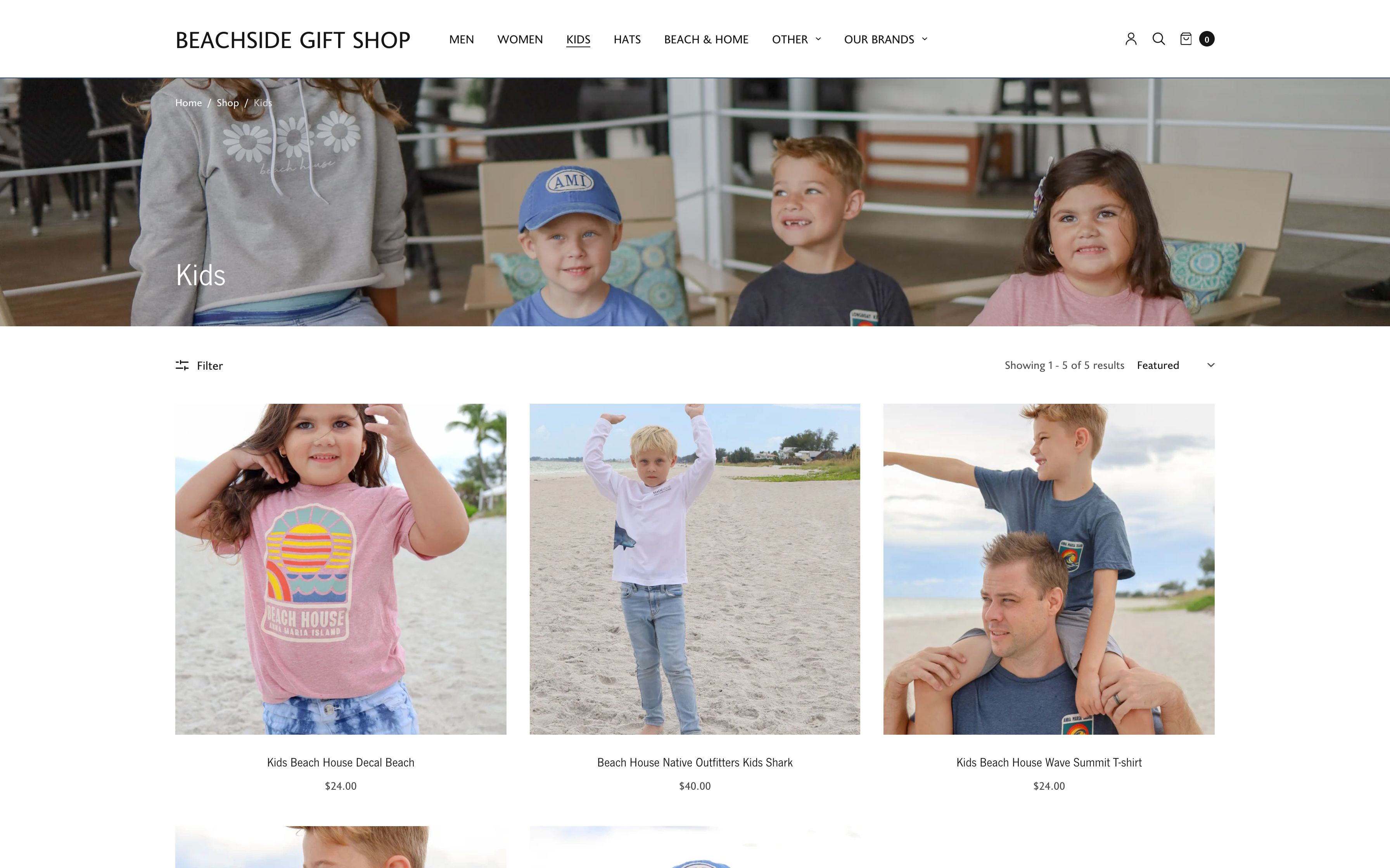 Shopify Design, Development, and SEO for Florida Restaurant Group screenshot 2