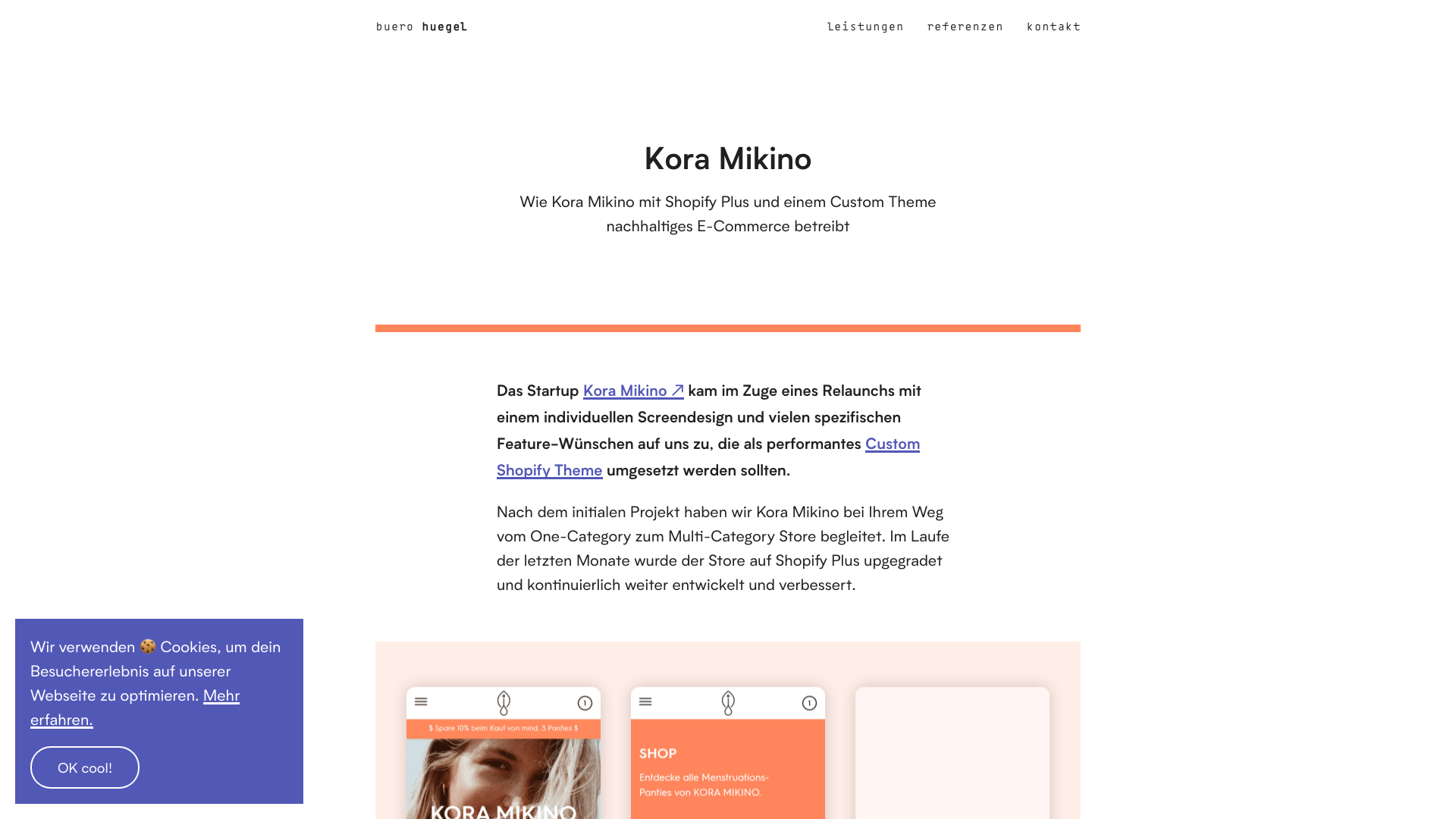 Kora Mikino: Custom Theme & Shopify Plus screenshot