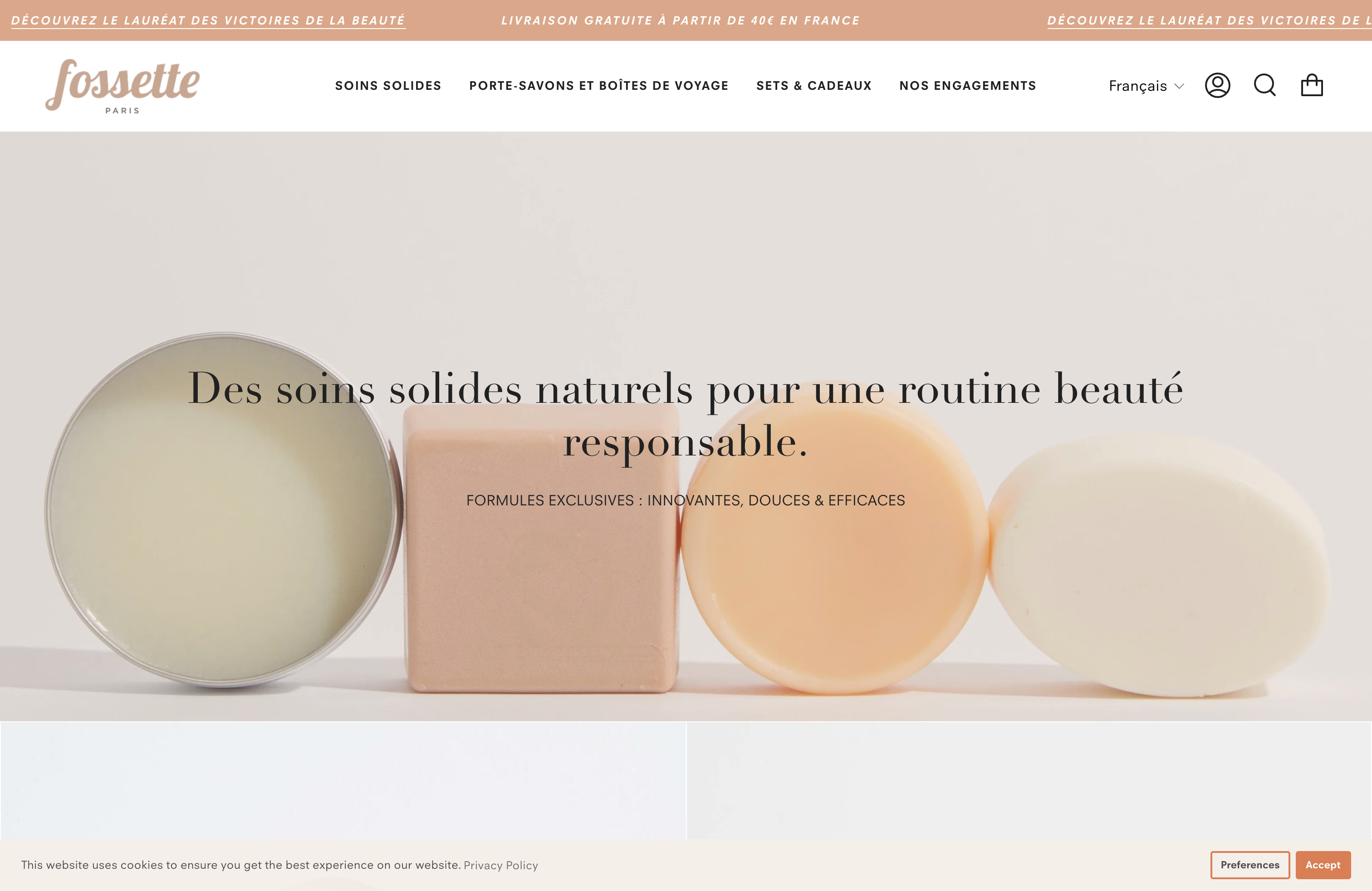 Fossette Paris screenshot