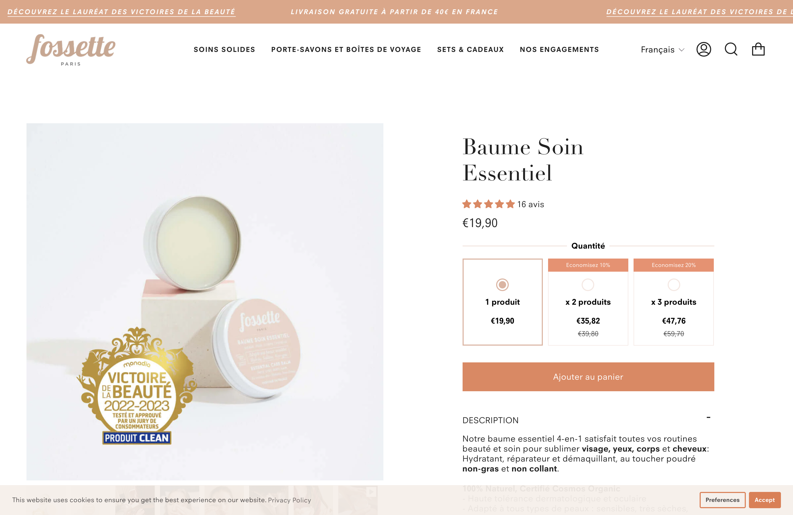 Fossette Paris screenshot 4