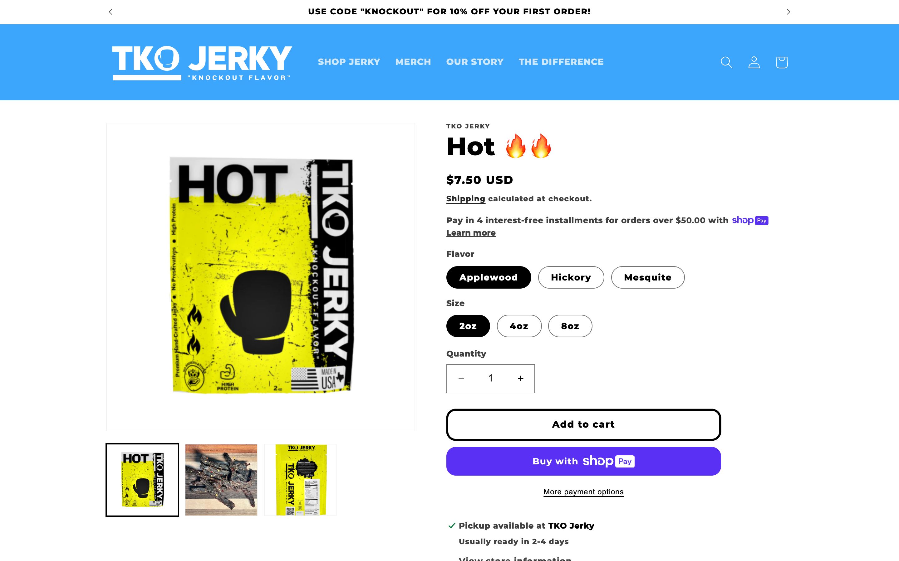 TKO Jerky screenshot