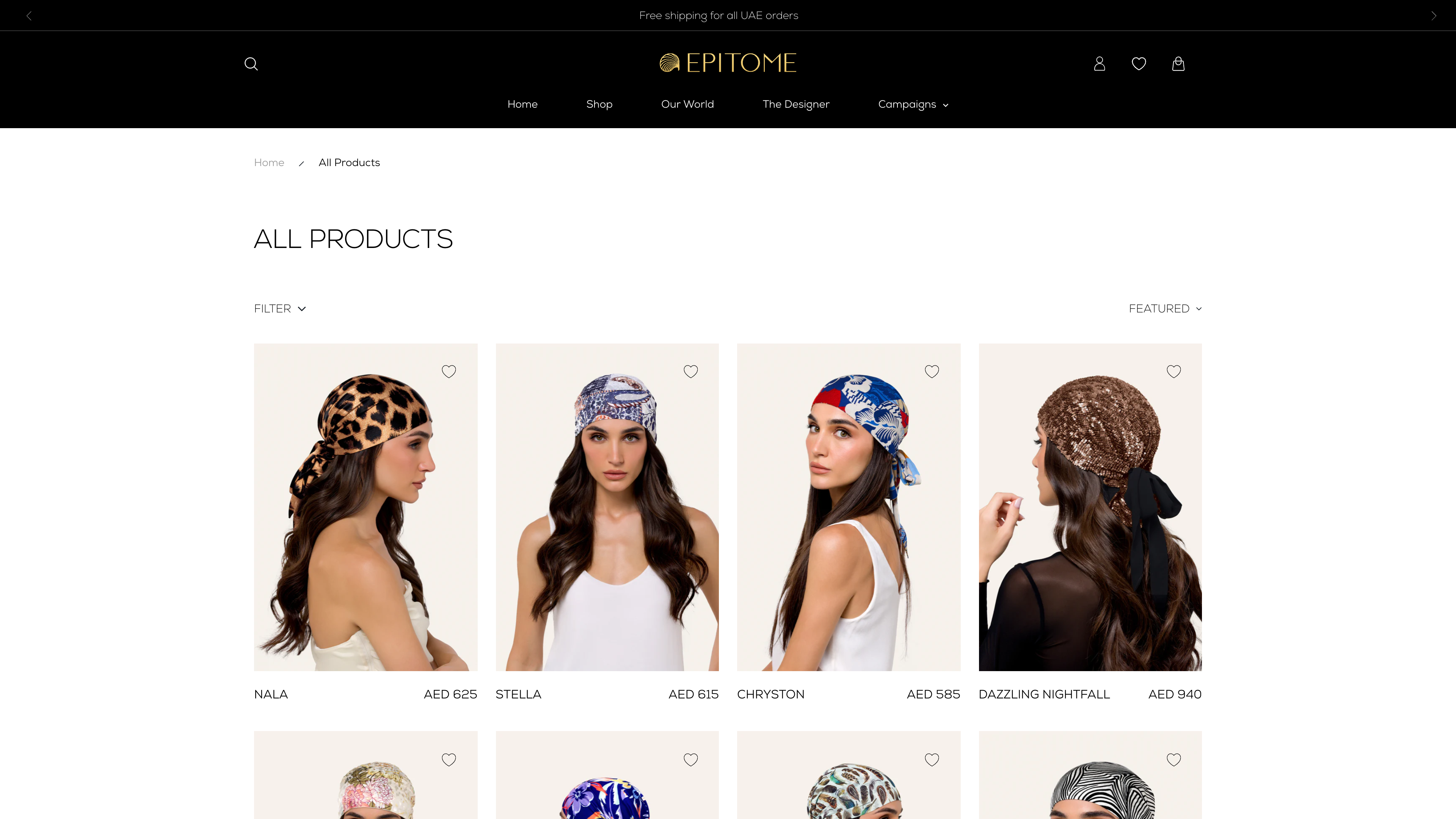 Epitome - A Premium Bandana Brand screenshot