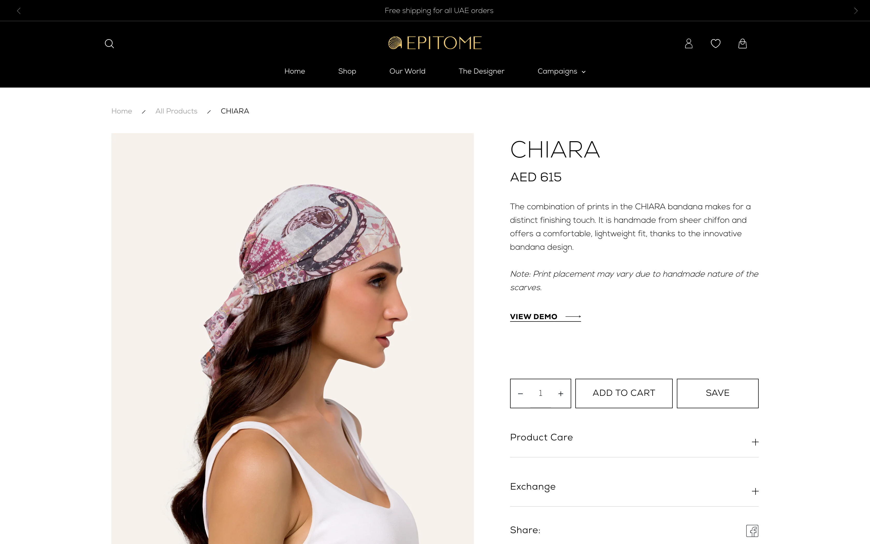 Epitome - A Premium Bandana Brand screenshot 2