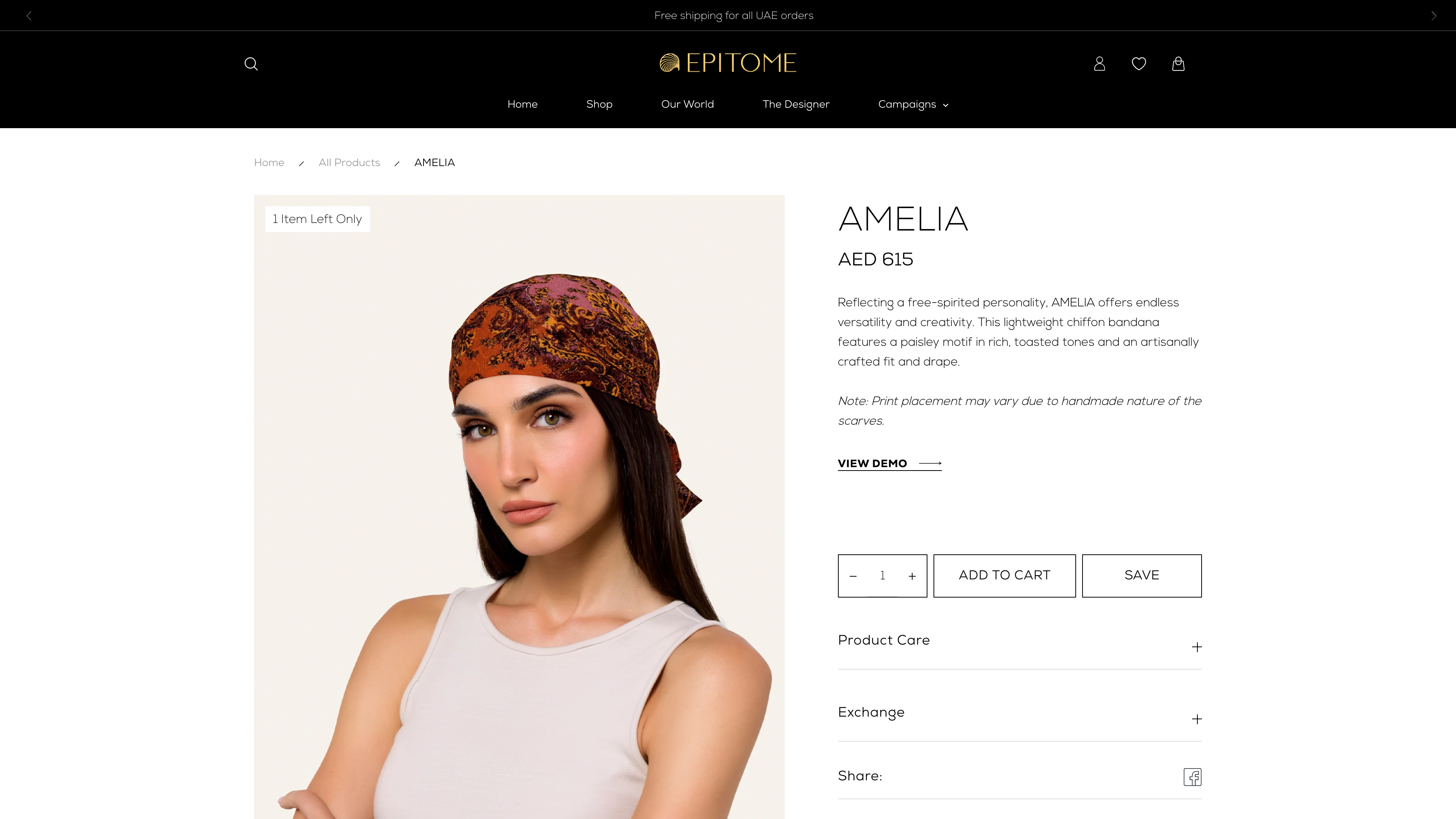 Epitome - A Premium Bandana Brand screenshot 3