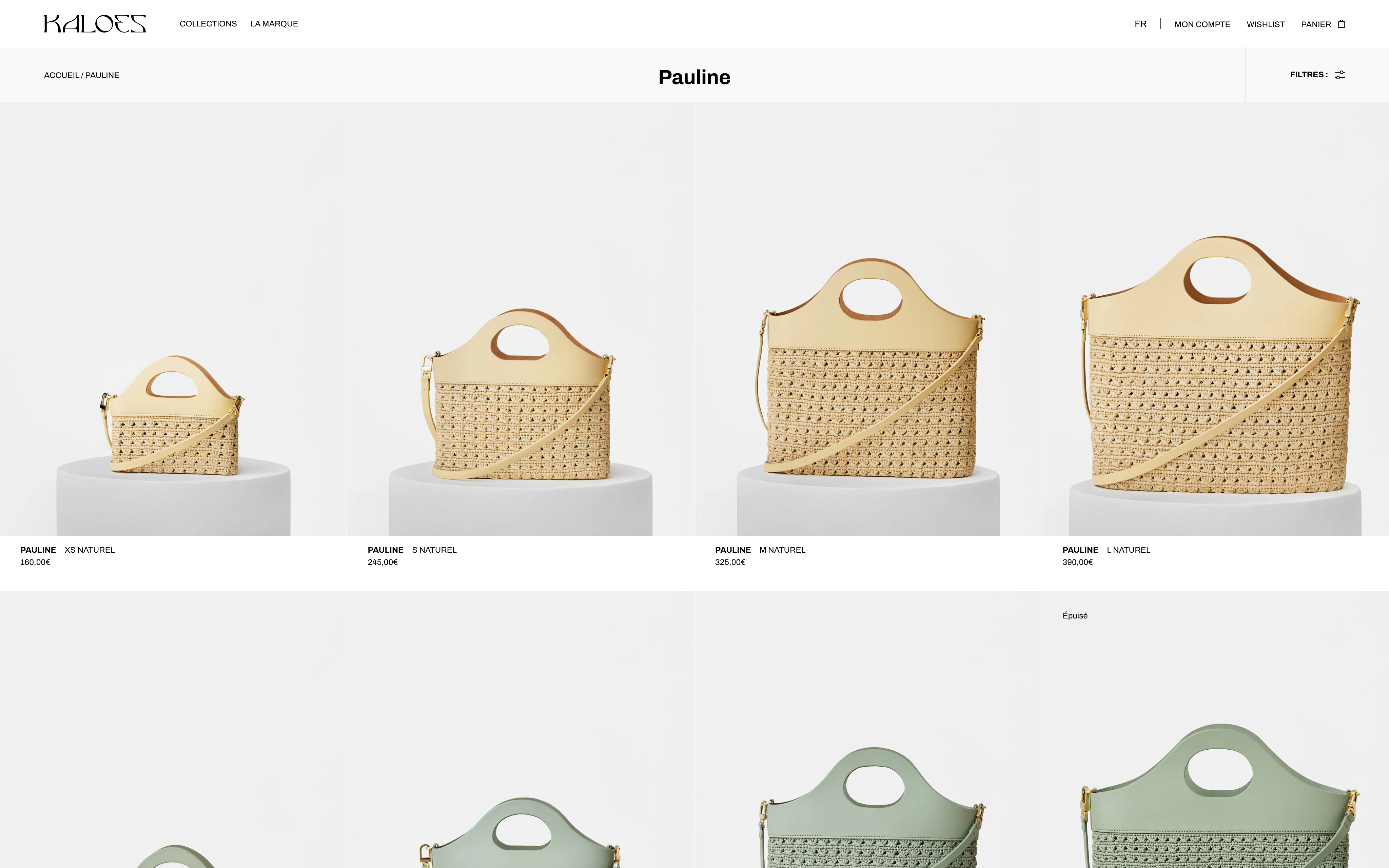 Kaloes - Création e-Commerce pour marque de Luxe screenshot 2