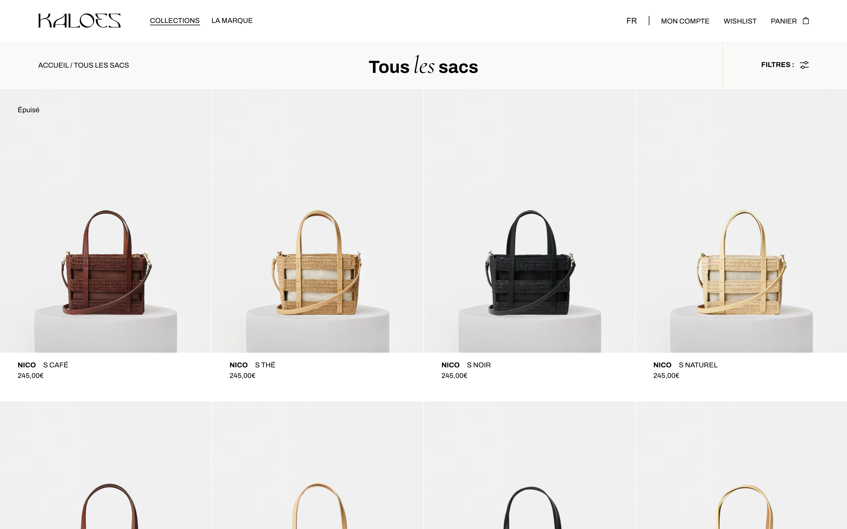 E-commerce Creation for Luxury Brand Kaloes: Custom Design & Development