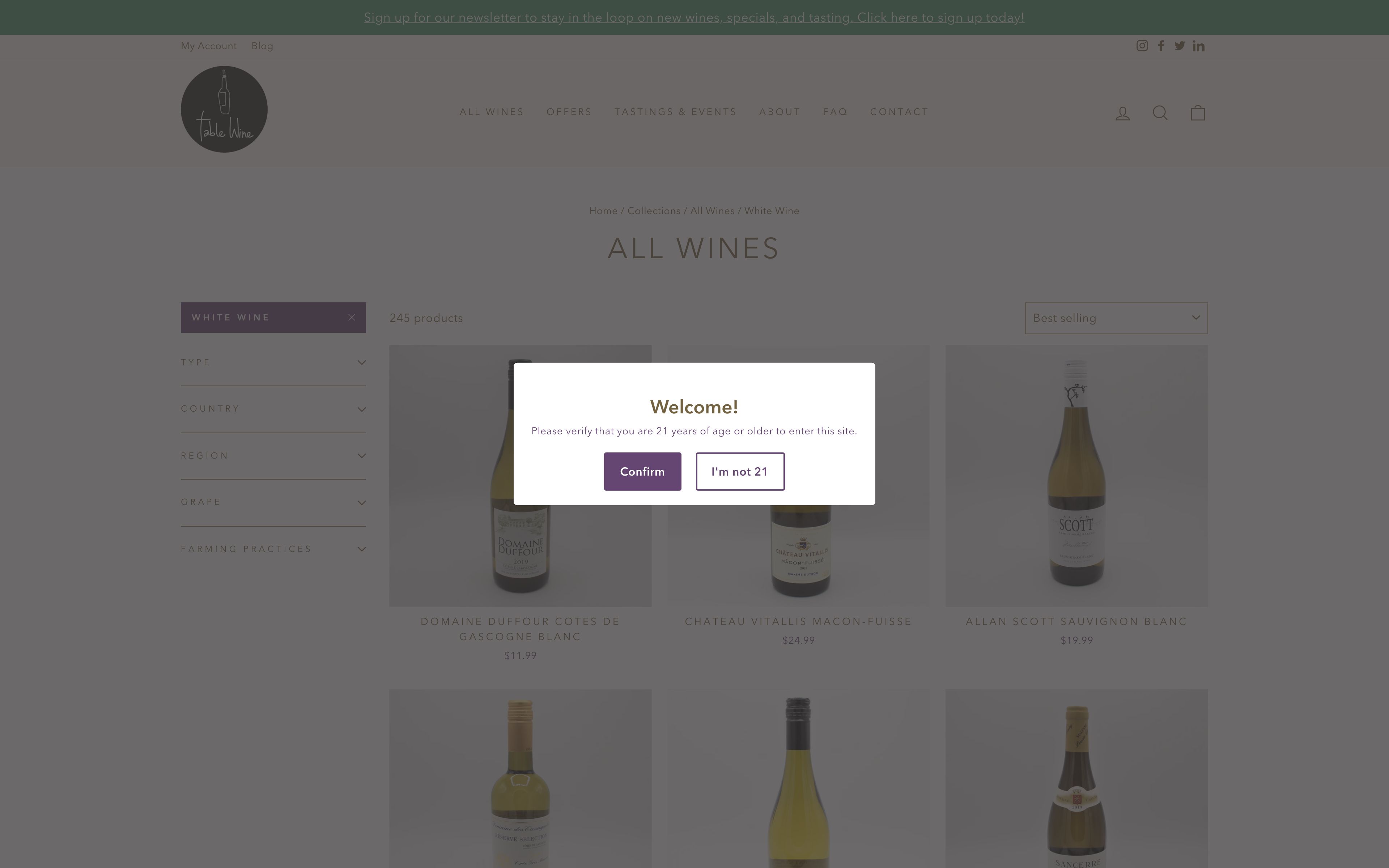 Table Wine Asheville screenshot