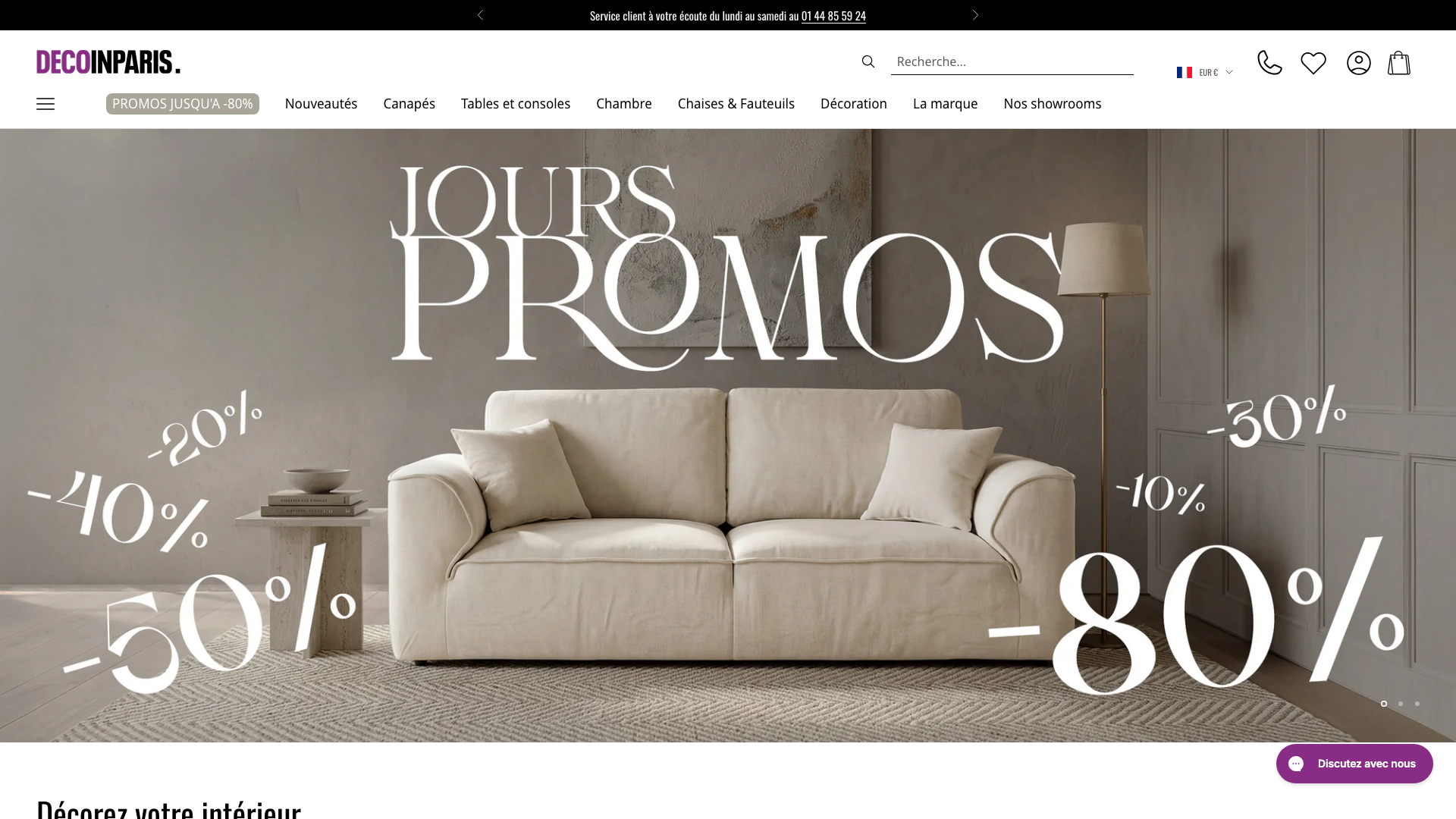 Migration to Shopify for Decoinparis