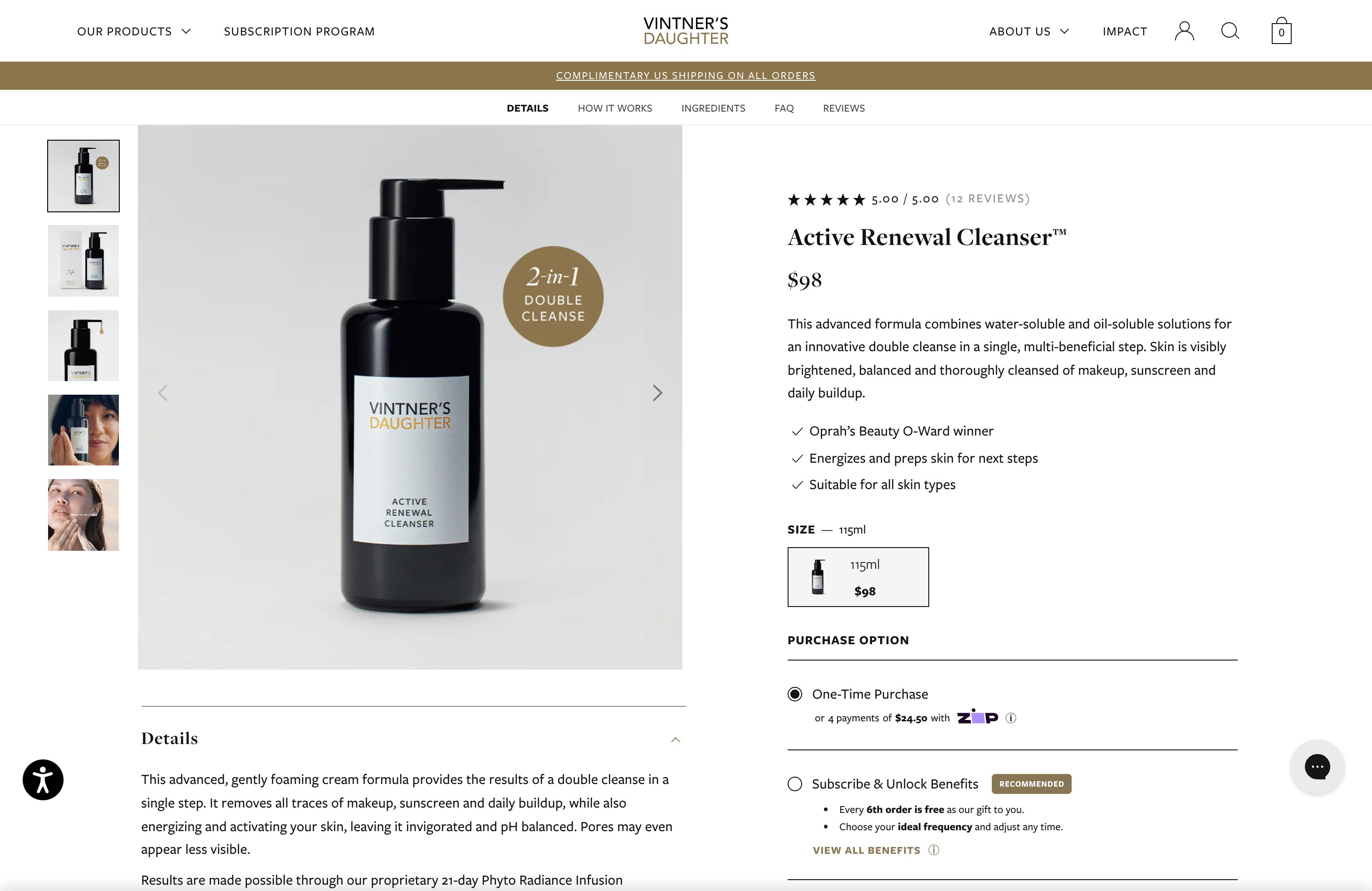 Vintner's Daughter - Shopify Plus screenshot 3