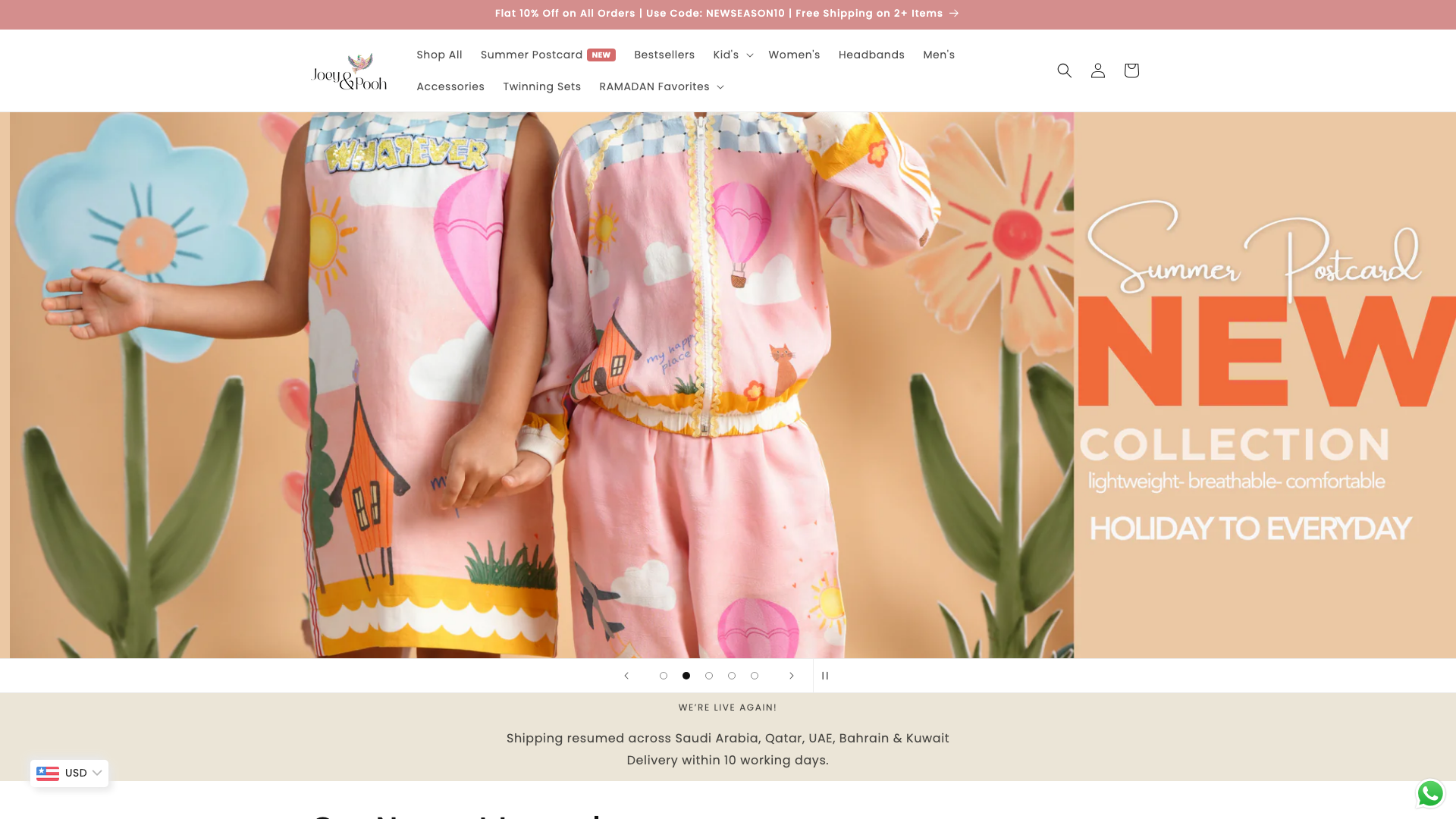 Domestic & International Website - Joey & Pooh