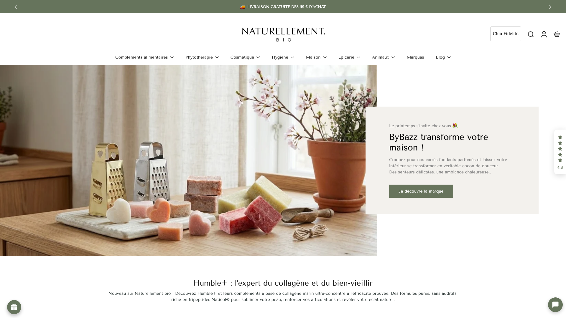 Naturellement Bio – Site e-commerce B2C spécialisé dans les produits b