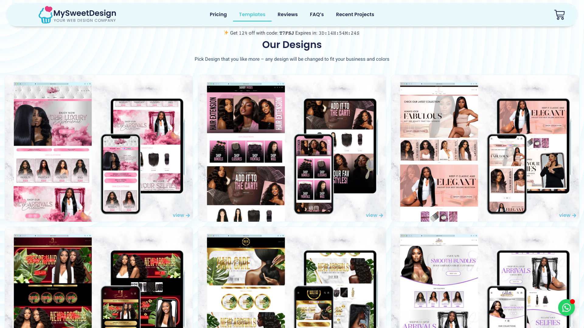 Professional & Elegant Website Templates and Design screenshot