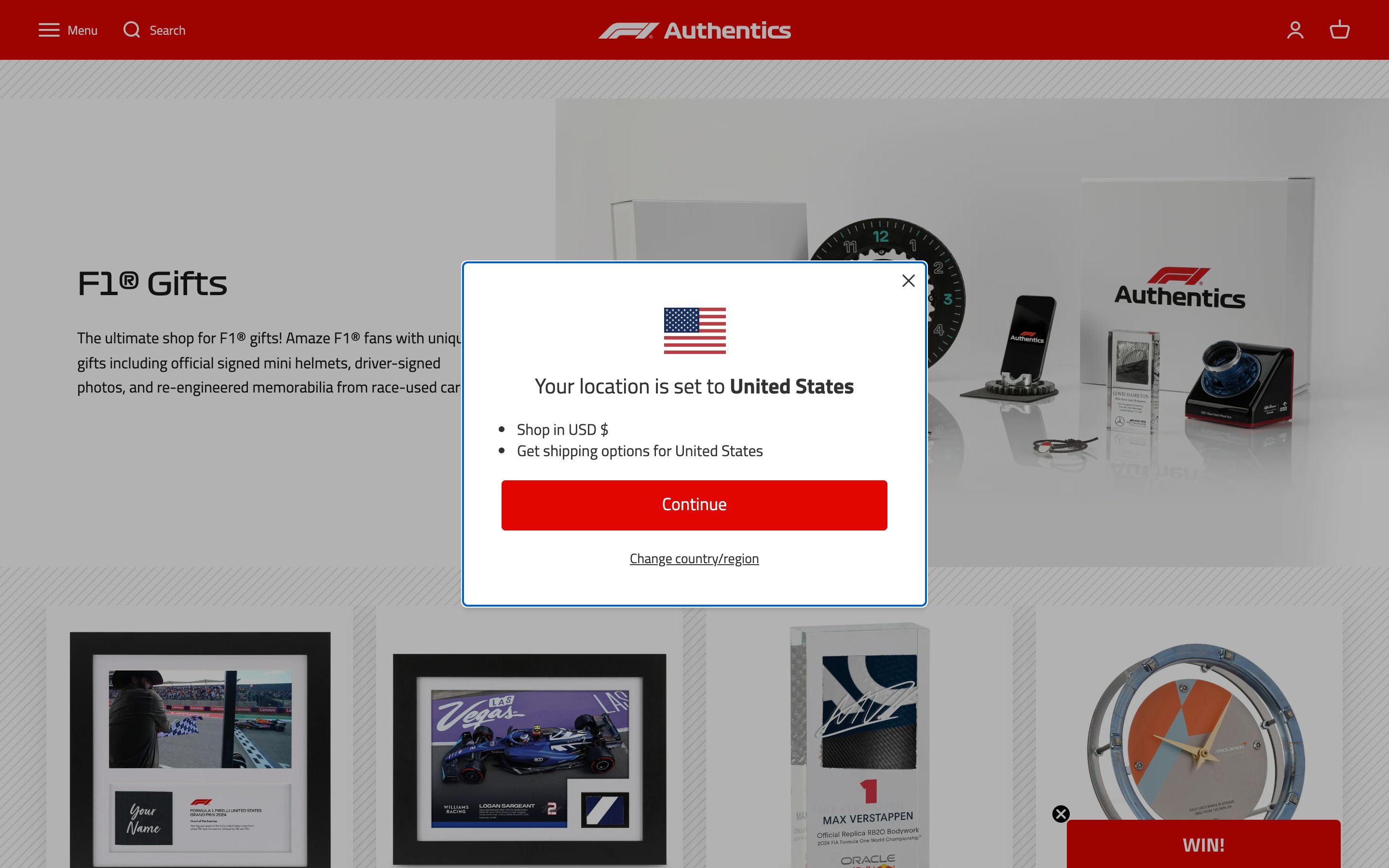 Formula 1 Authentics screenshot