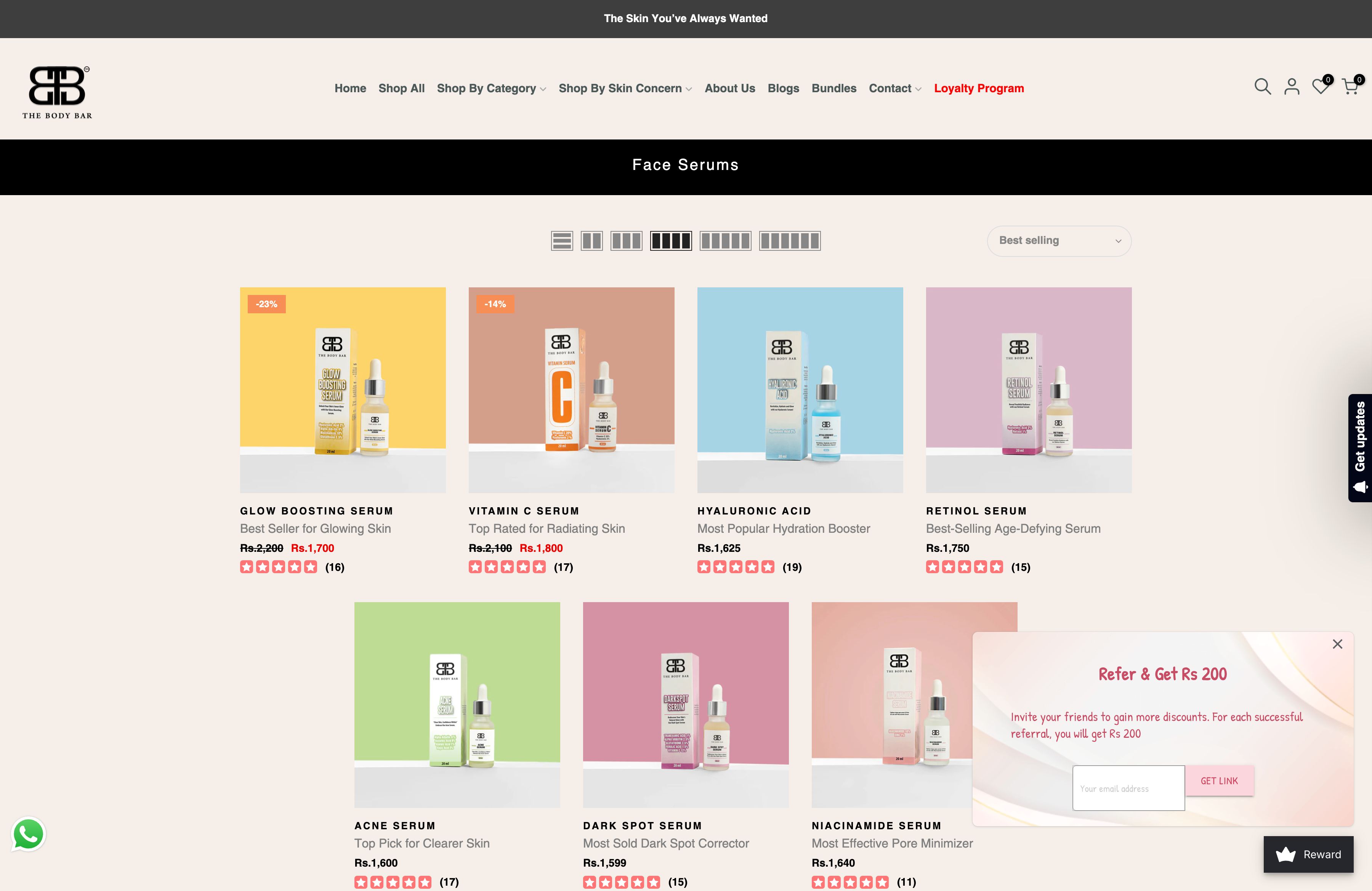 Website Design and Migration for The Body Bar Skincare Brand