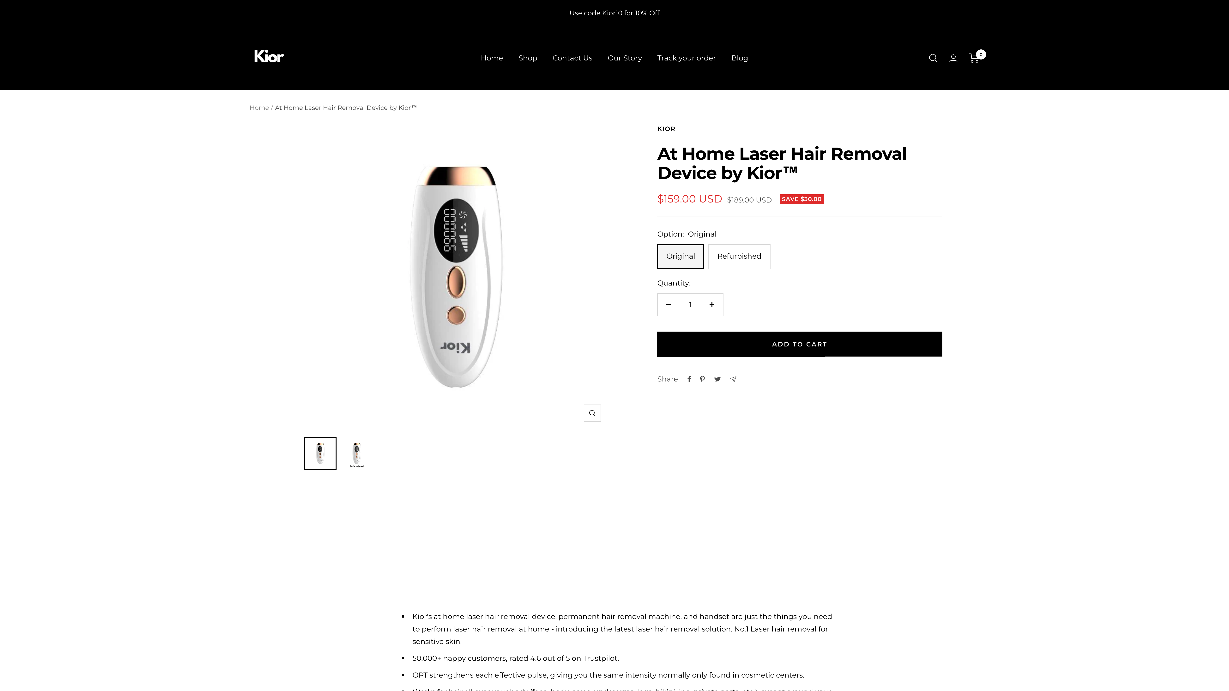 Kior - Sustainable Skincare Solutions screenshot 2