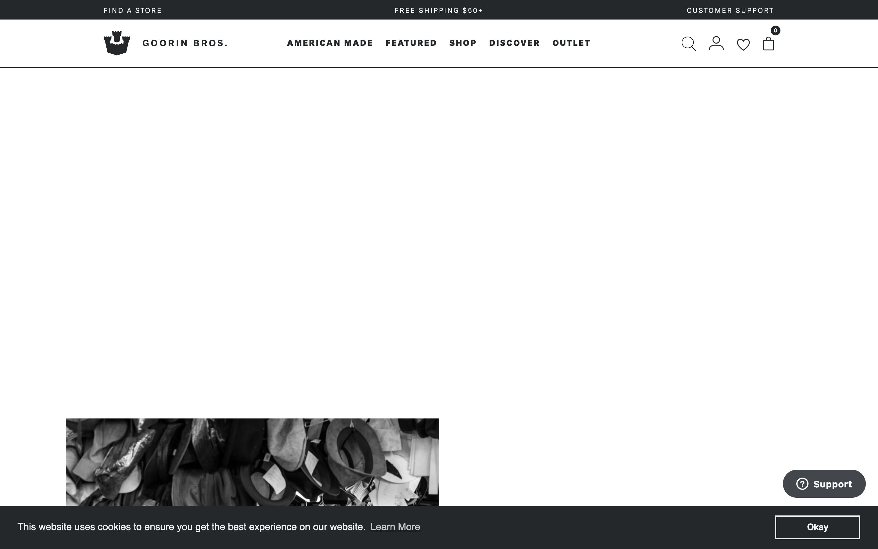 Goorin Bros screenshot