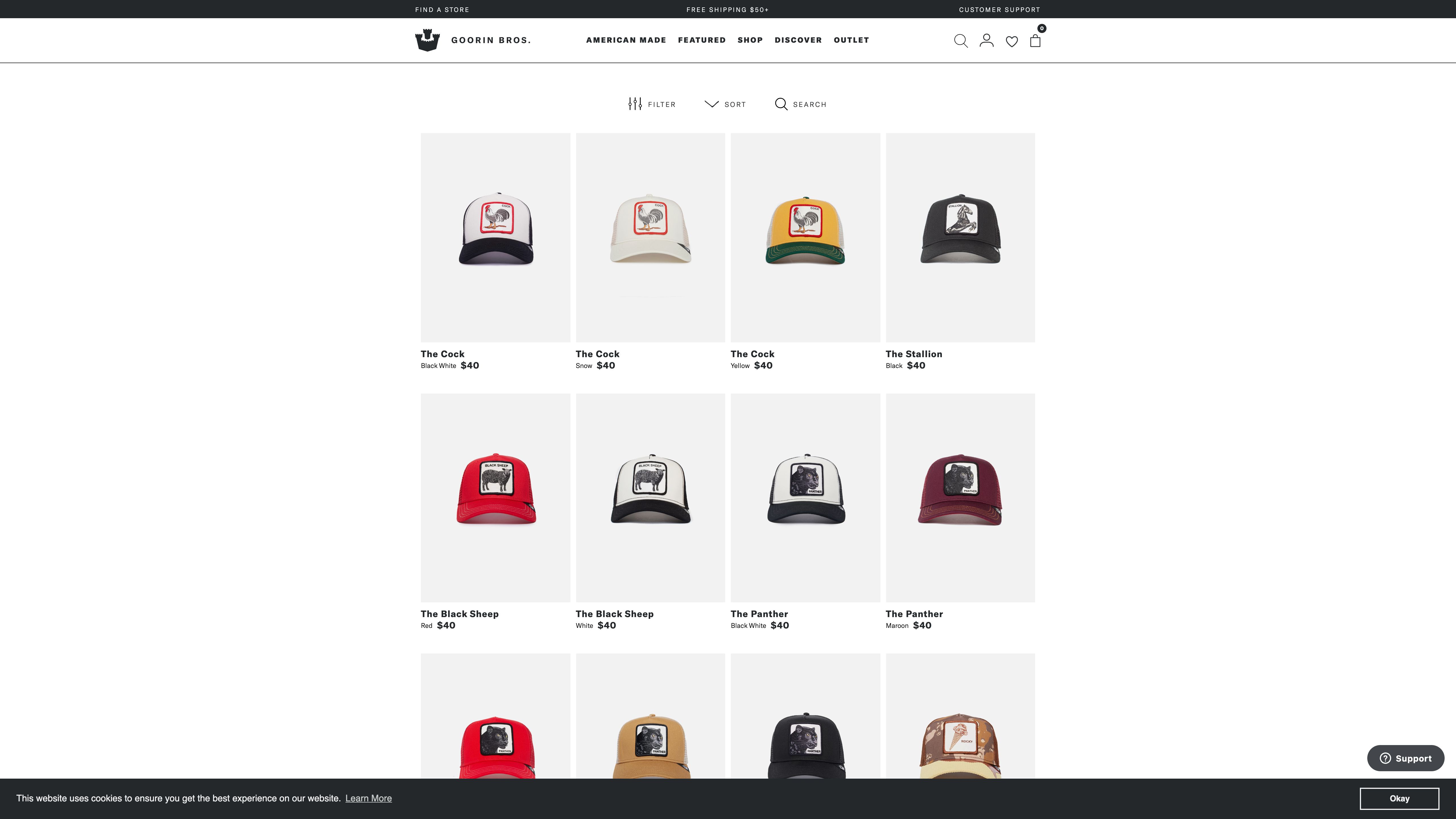 Goorin Bros screenshot 2