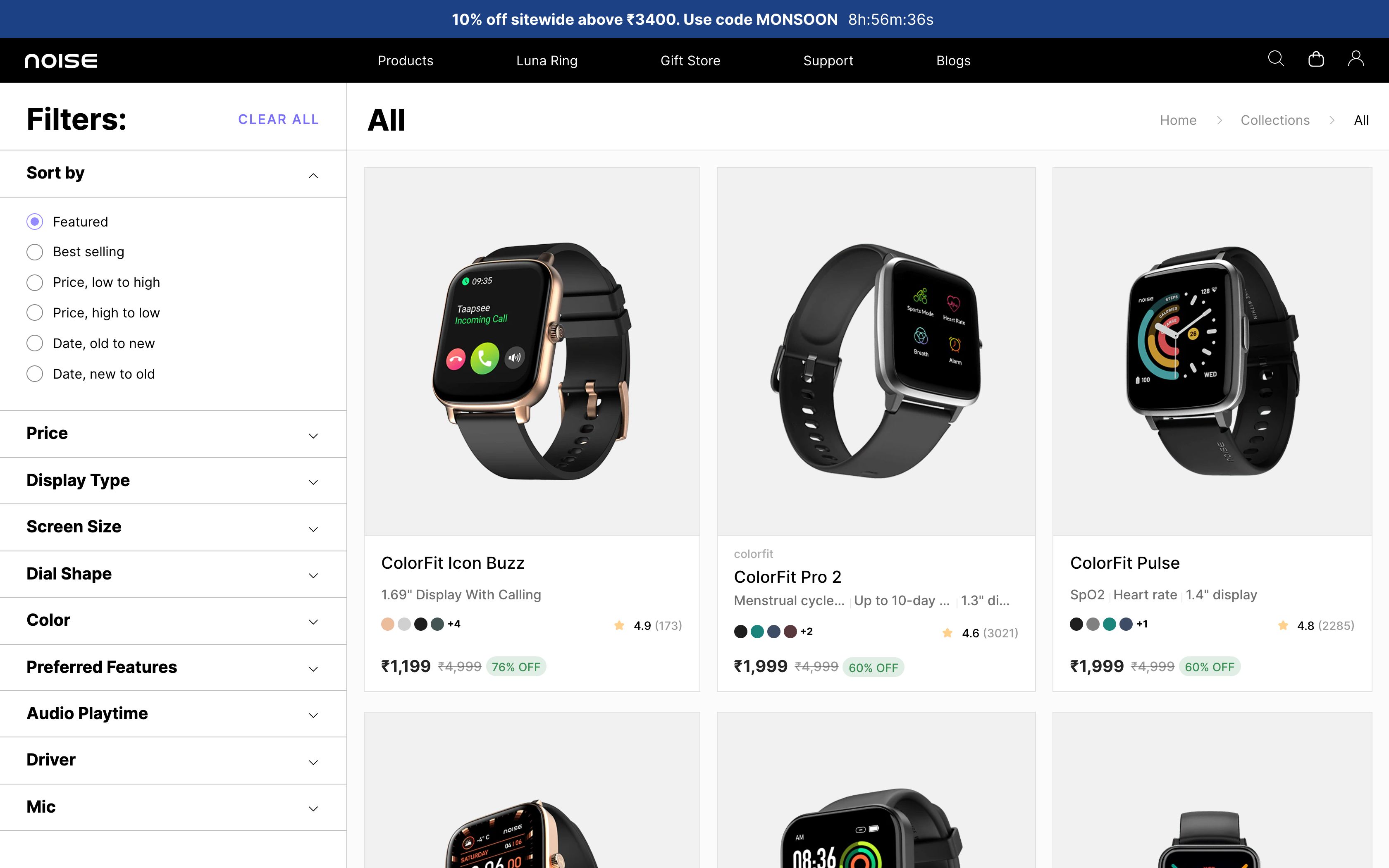 Transforming Go Noise: Revolutionizing E-commerce with Shopify & React screenshot 5