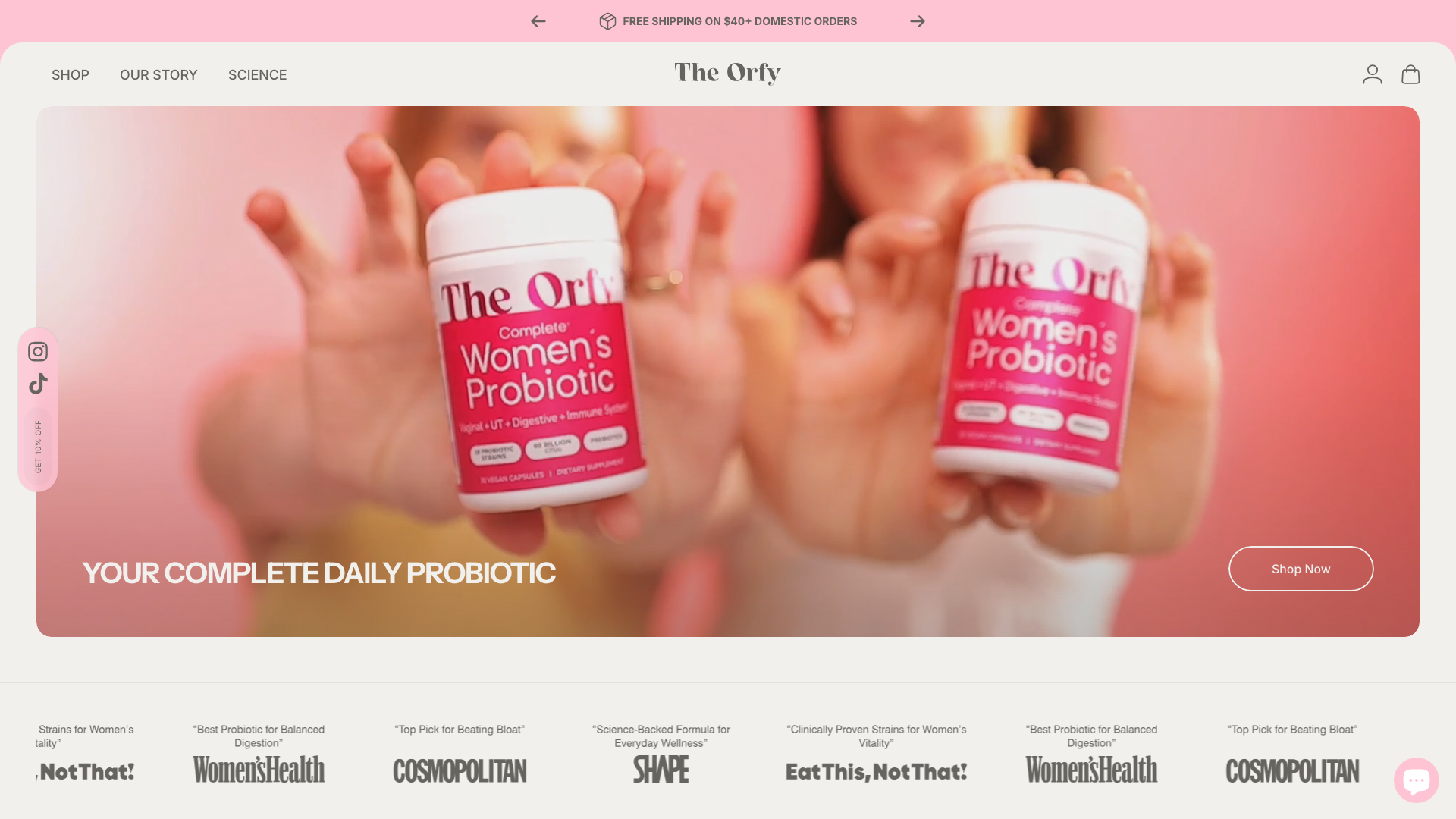 Premium E-commerce Website on Shopify - Probiotic Store