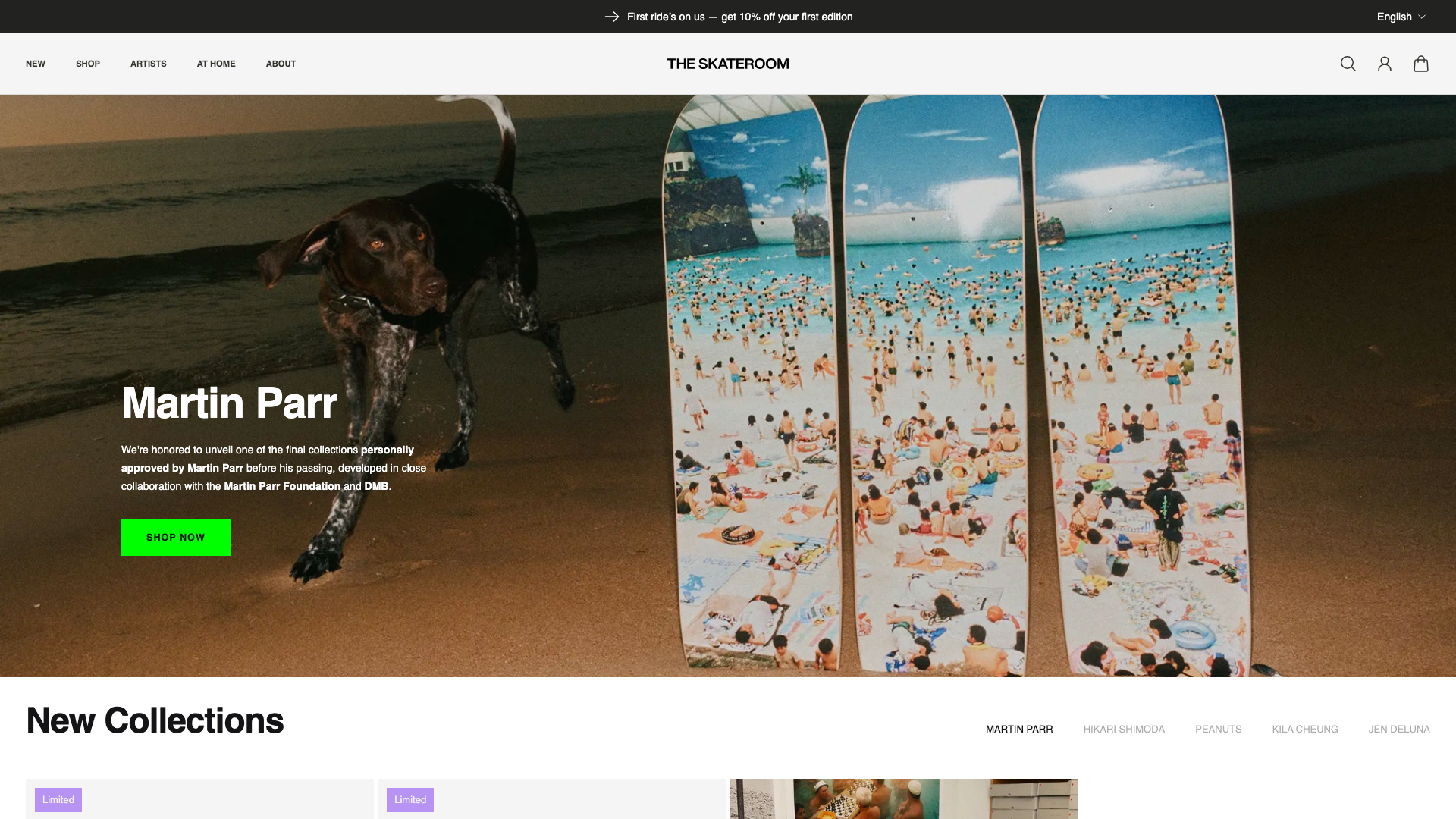 Migration vers Shopify – The Skateroom (art & lifestyle)