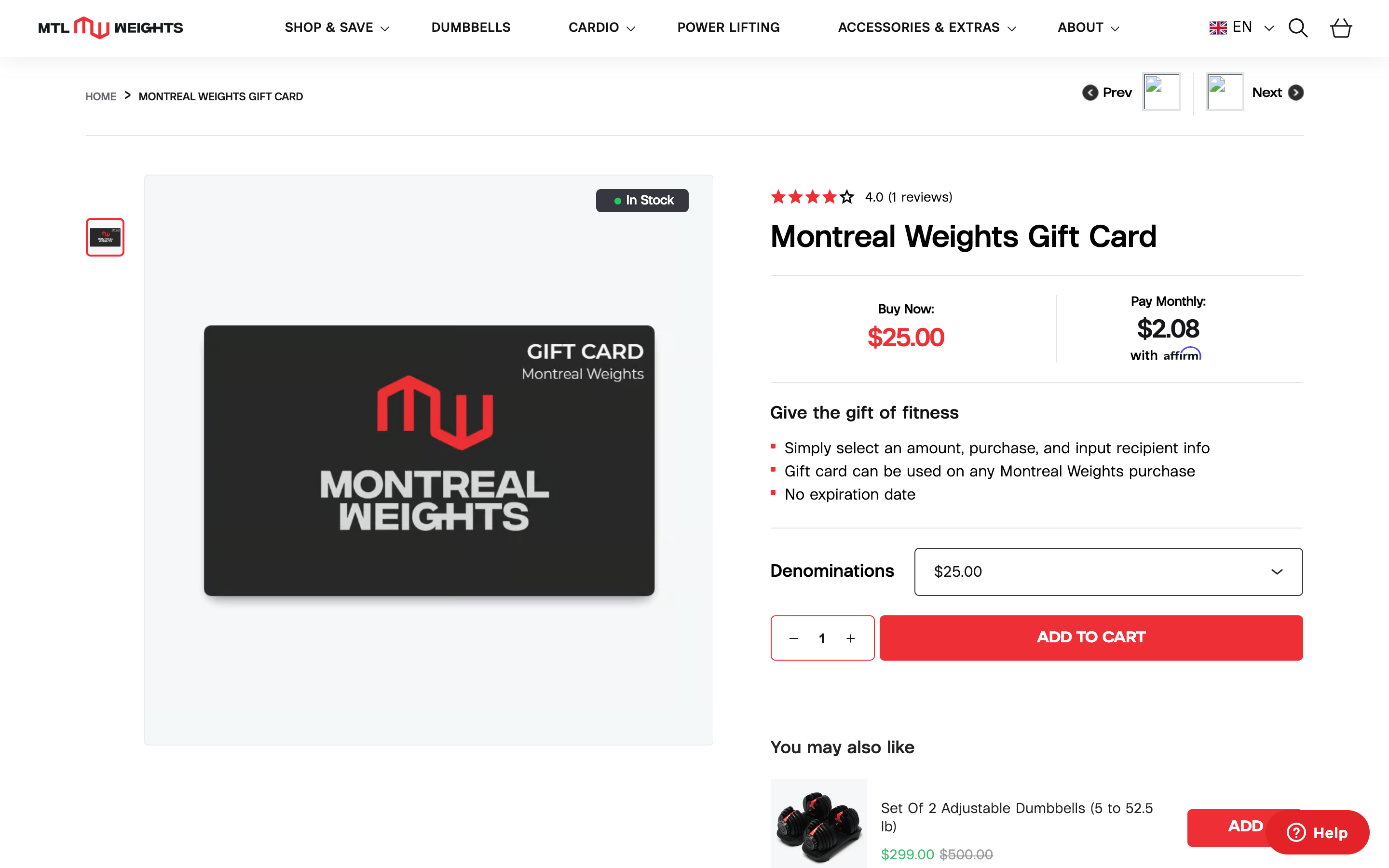 Montreal Weights screenshot 2