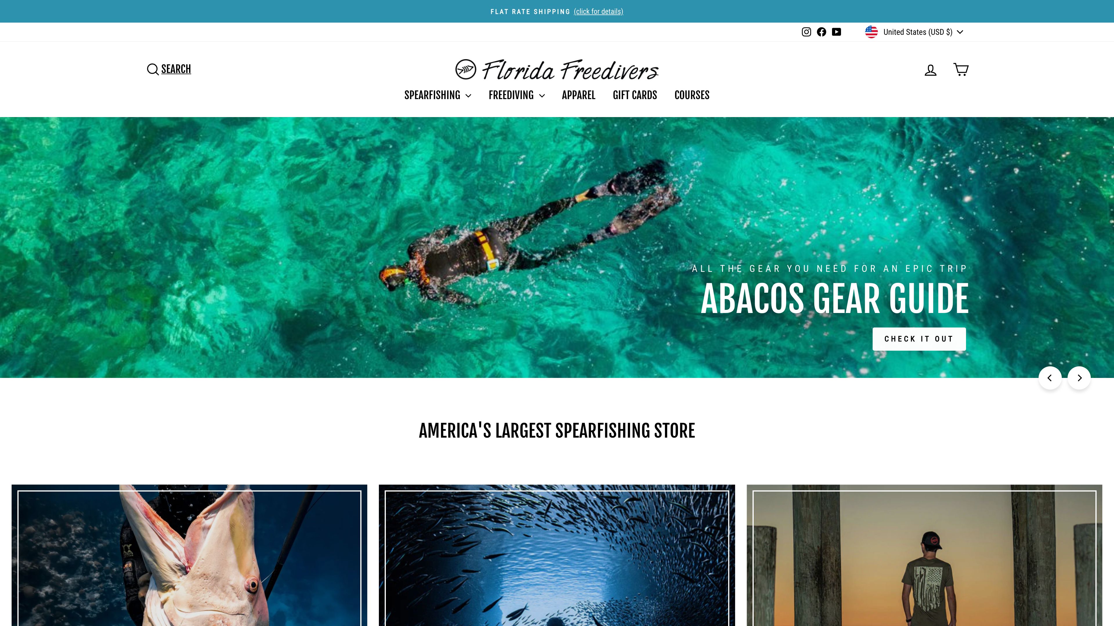 Florida Free Divers | Website Redesign | Shopify 2.0  screenshot 6