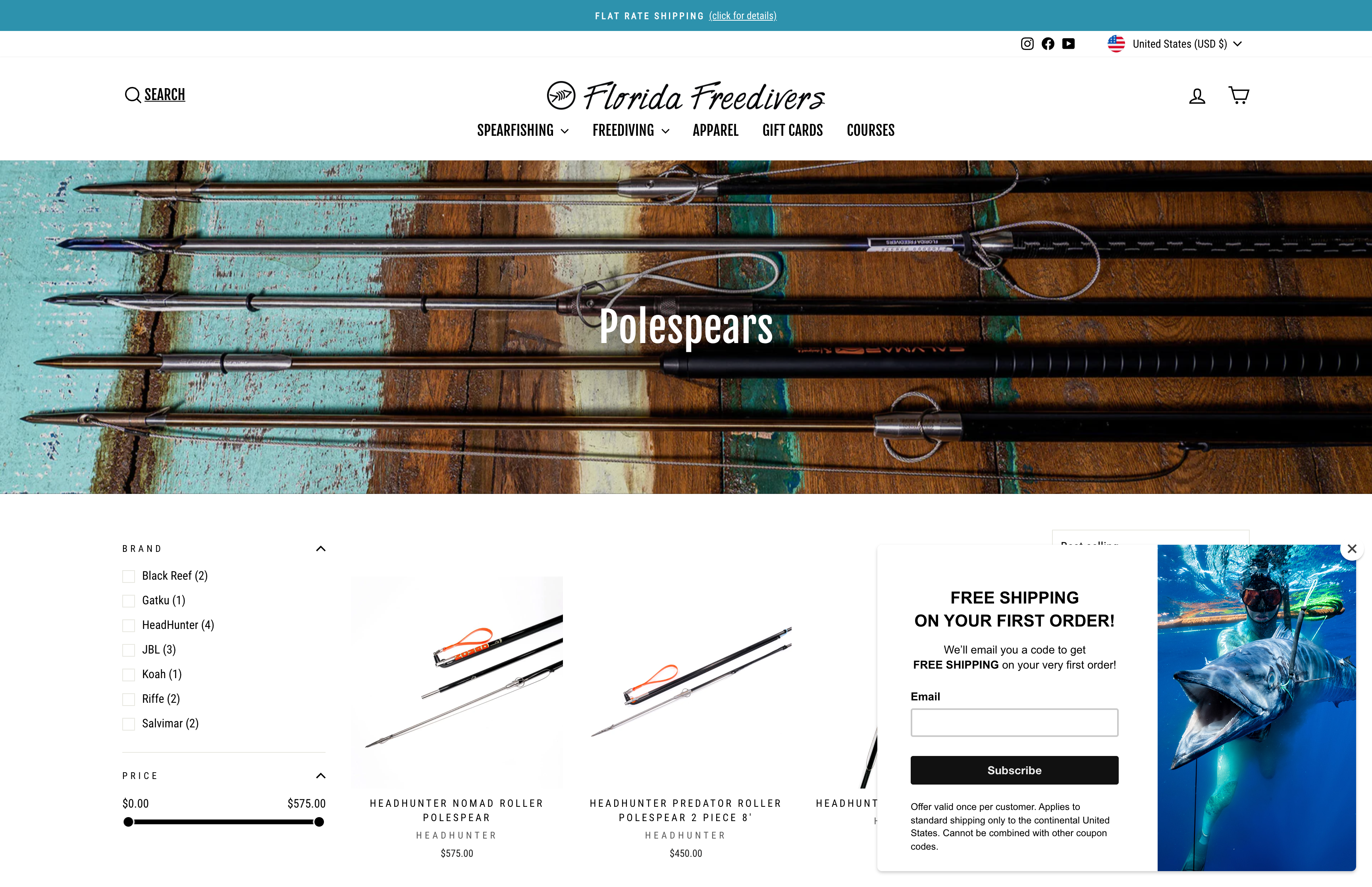 Florida Free Divers | Website Redesign | Shopify 2.0  screenshot 4