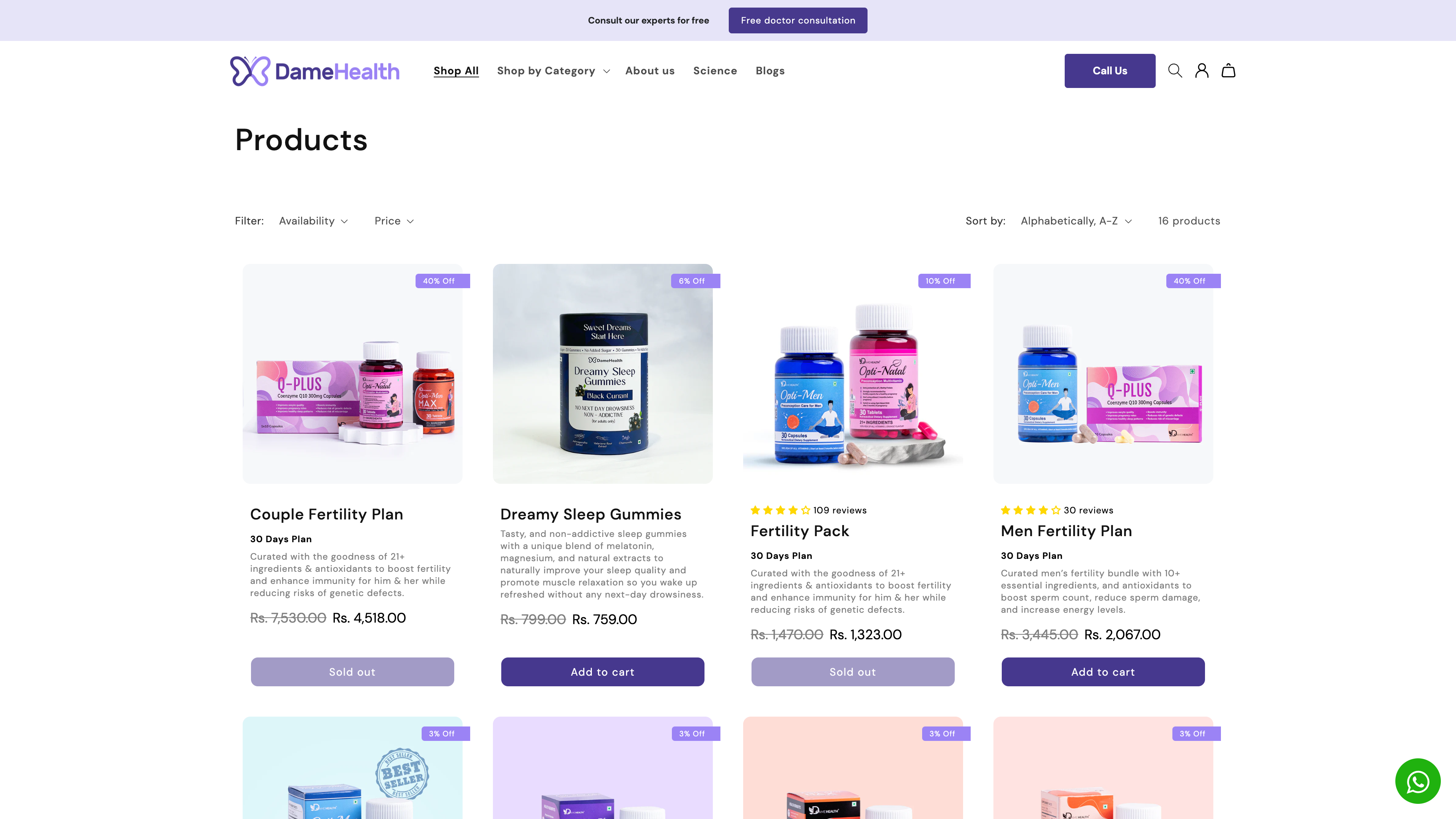 DameHealth screenshot