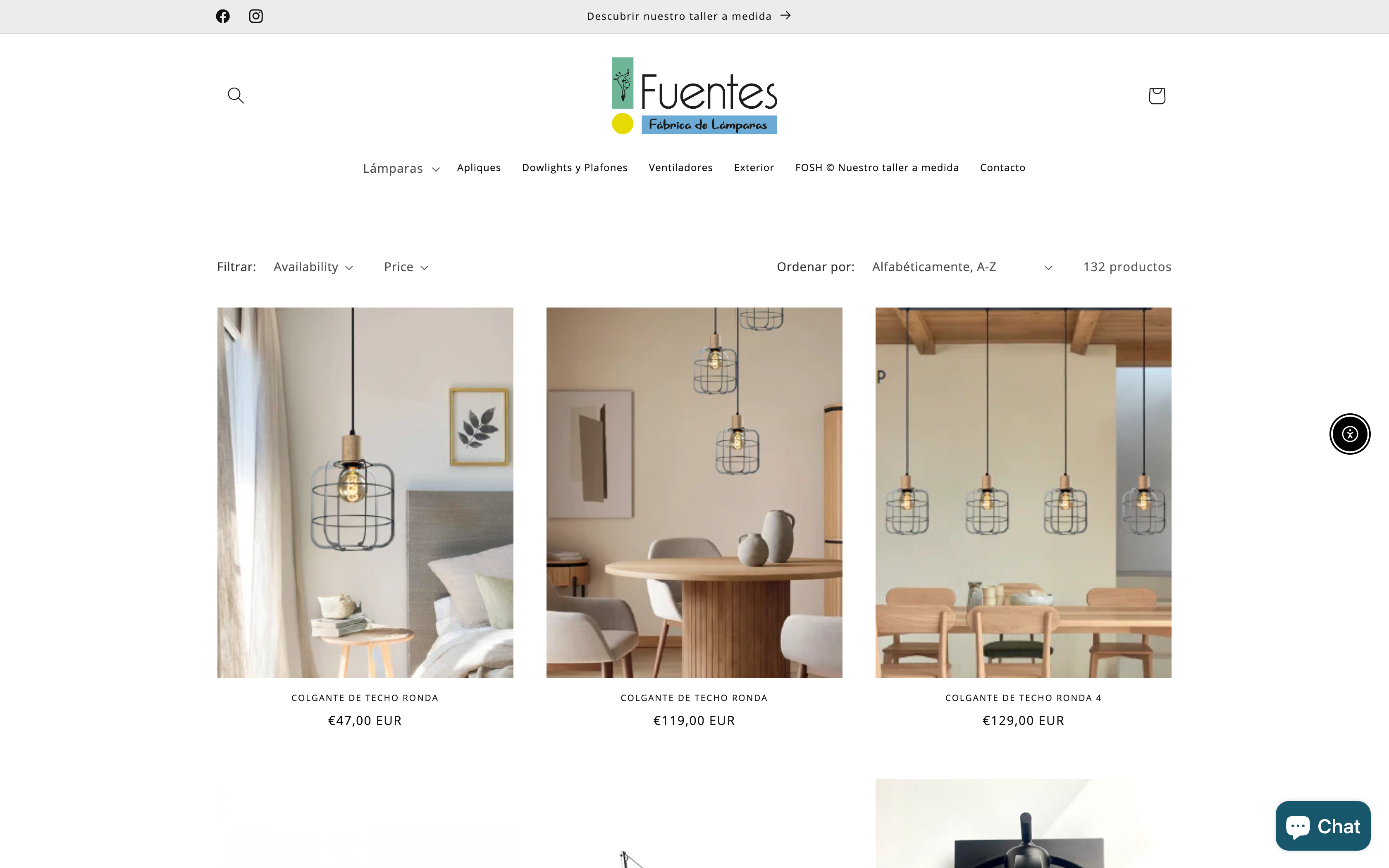 Store Design and Setup for Fuentes Iluminación