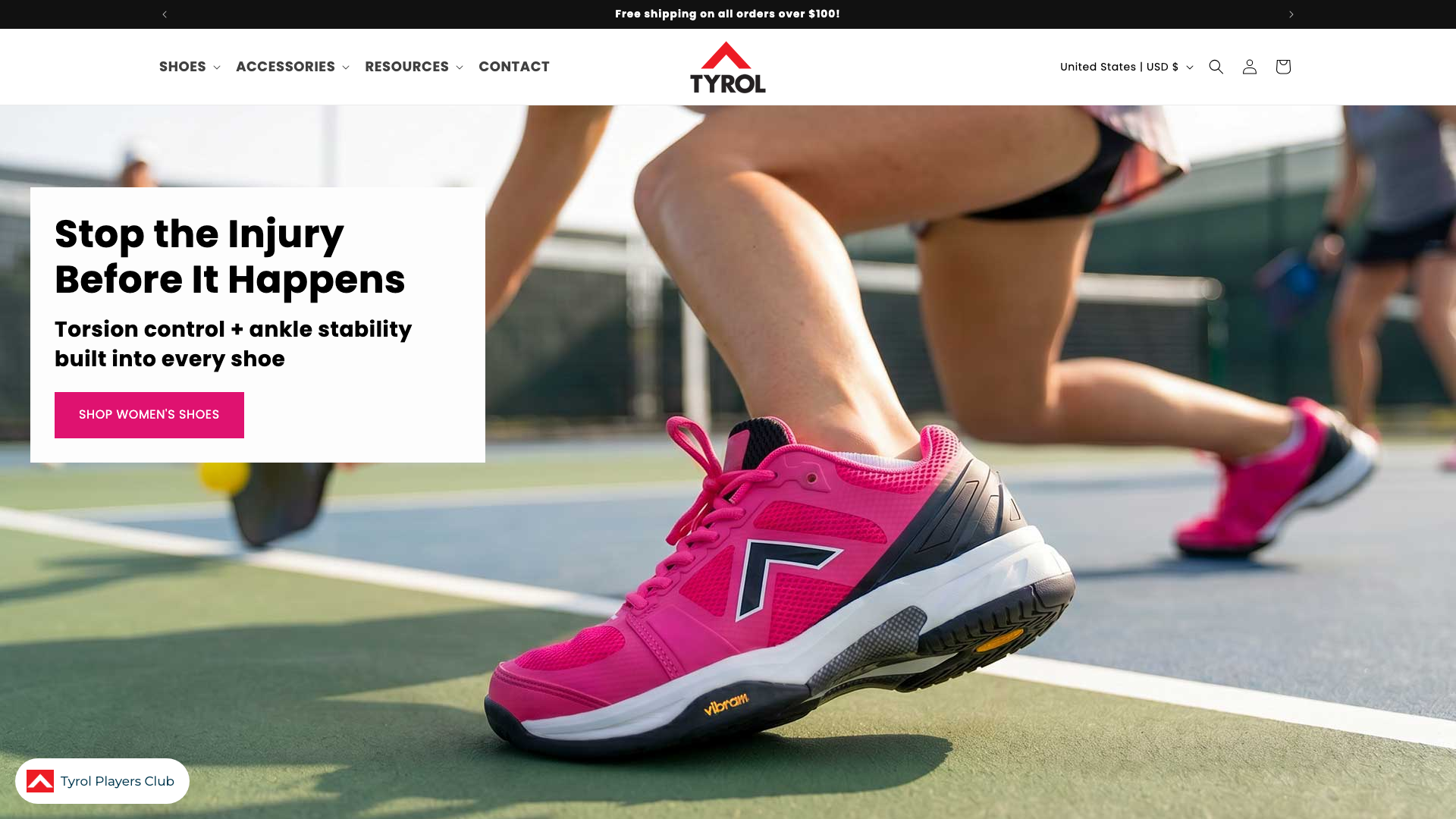 Tyrol Pickleball Shoes