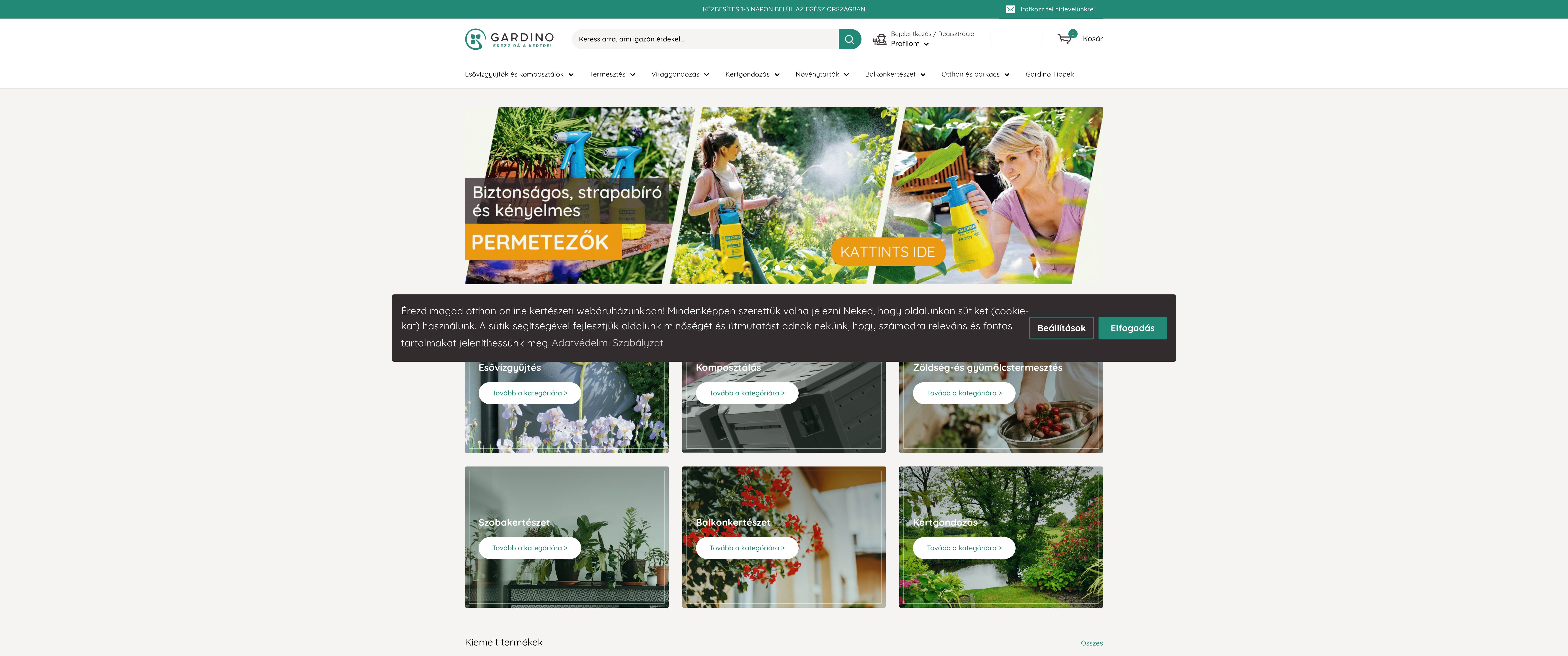 Gardino Shopify store building screenshot 5