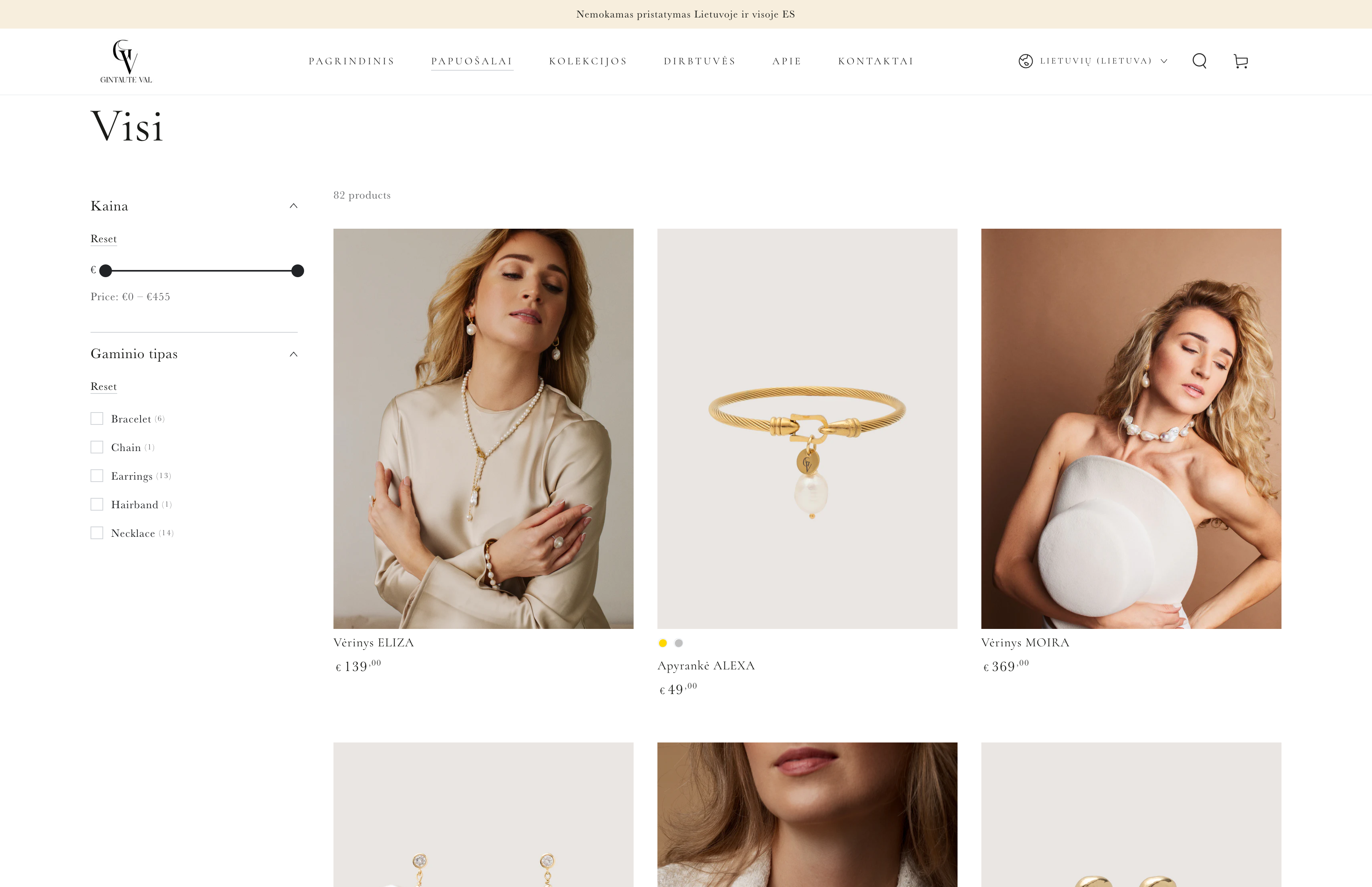 Gintautė Val Jewelry screenshot